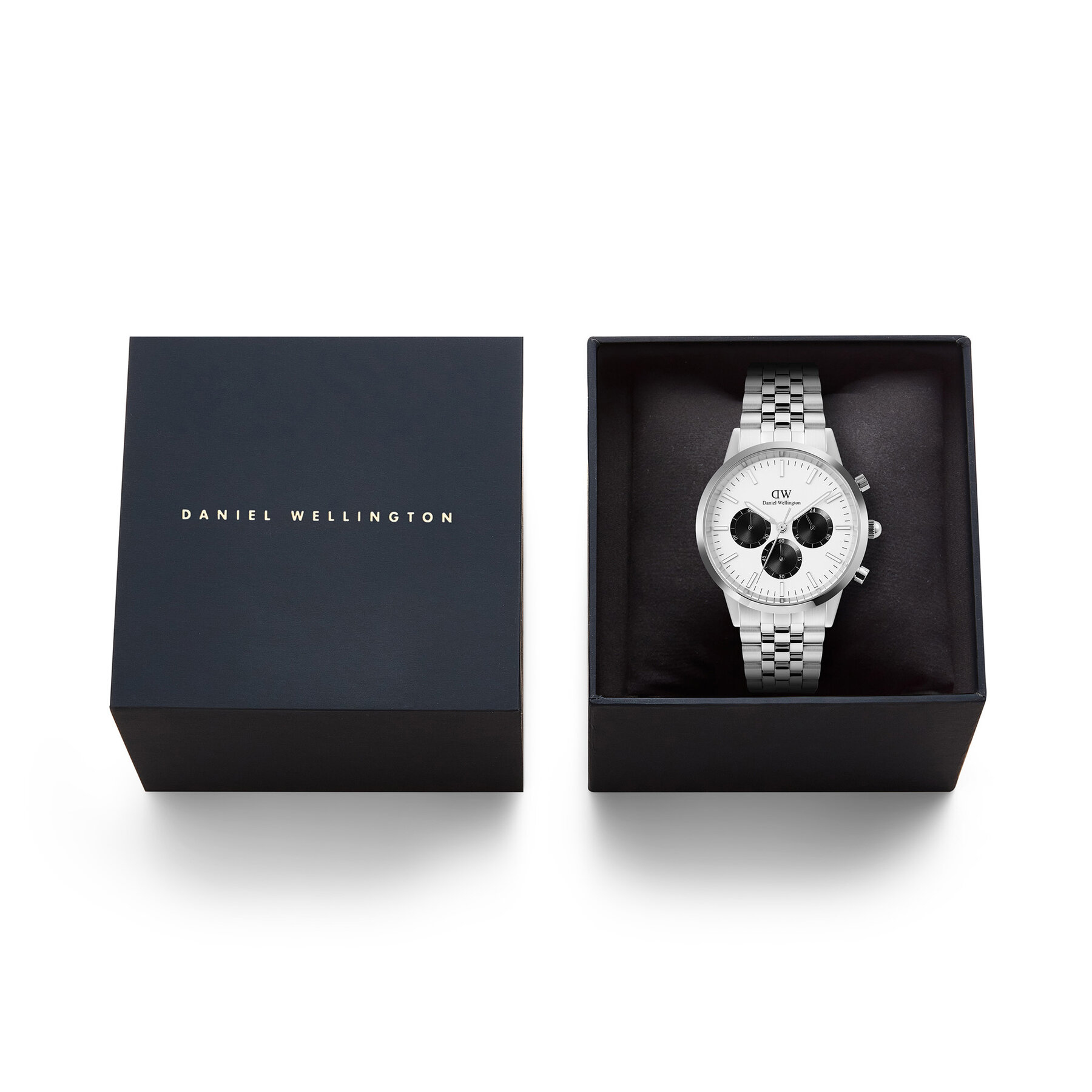 Daniel Wellington Zegarek Iconic Chronograph DW00100872 Srebrny
