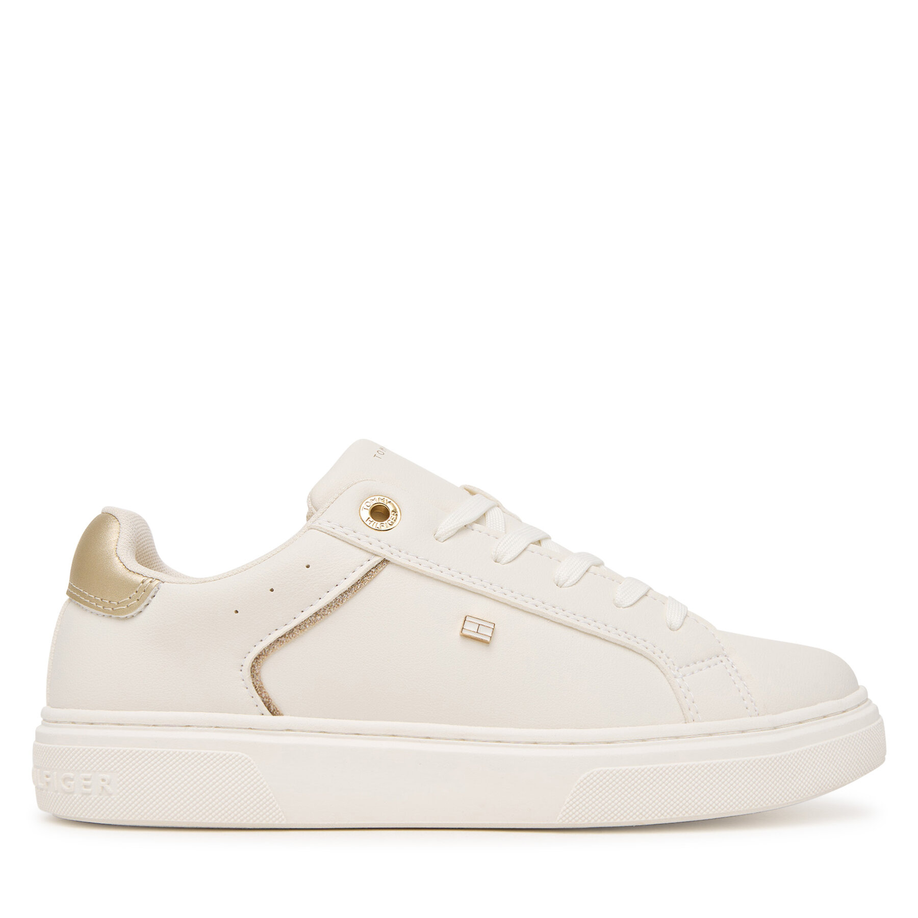 Tommy Hilfiger Sneakersy Low Cut Lace-Up T3A9-34248-1355 D Biały