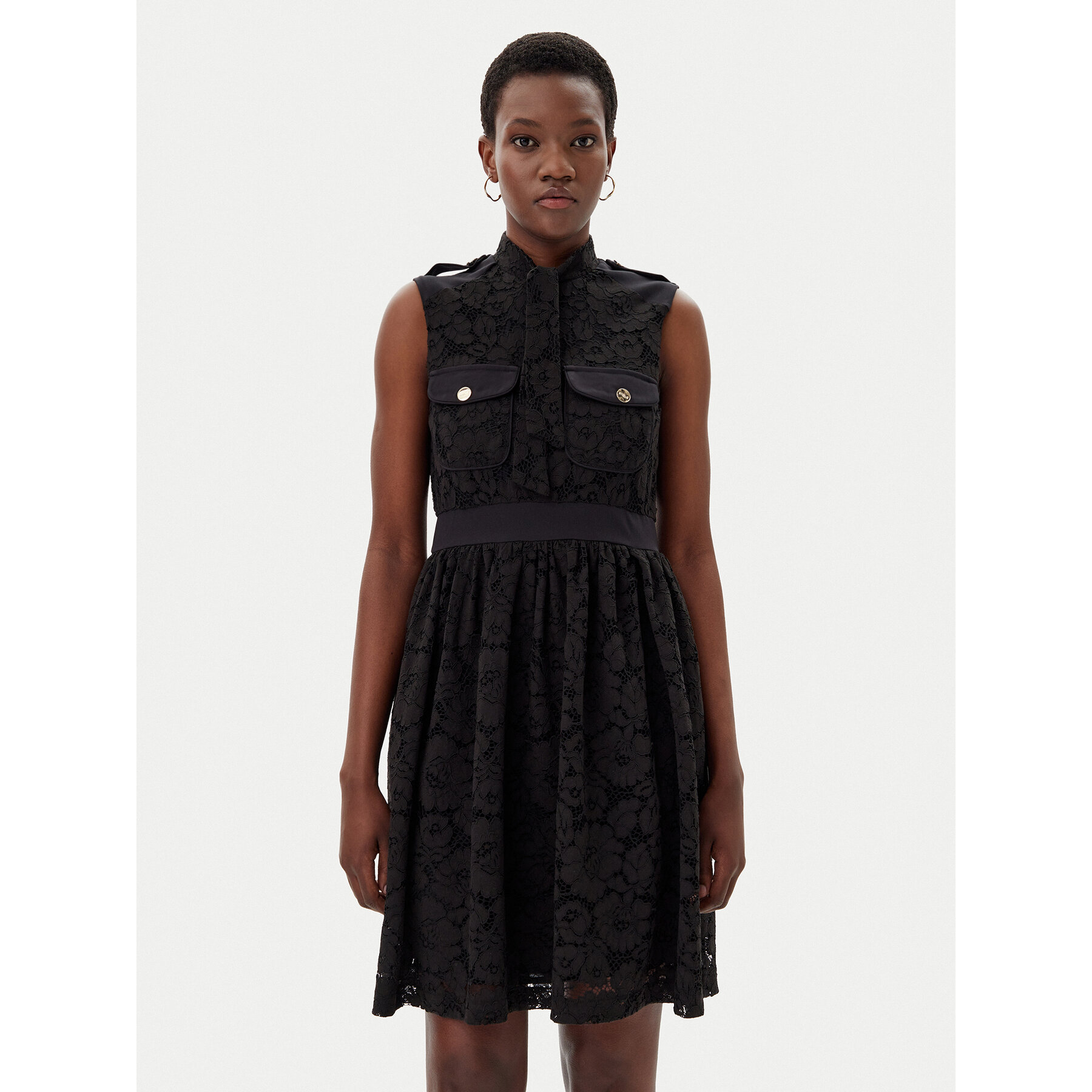 Artigli Sukienka koktajlowa ACAB000749 Czarny Regular Fit