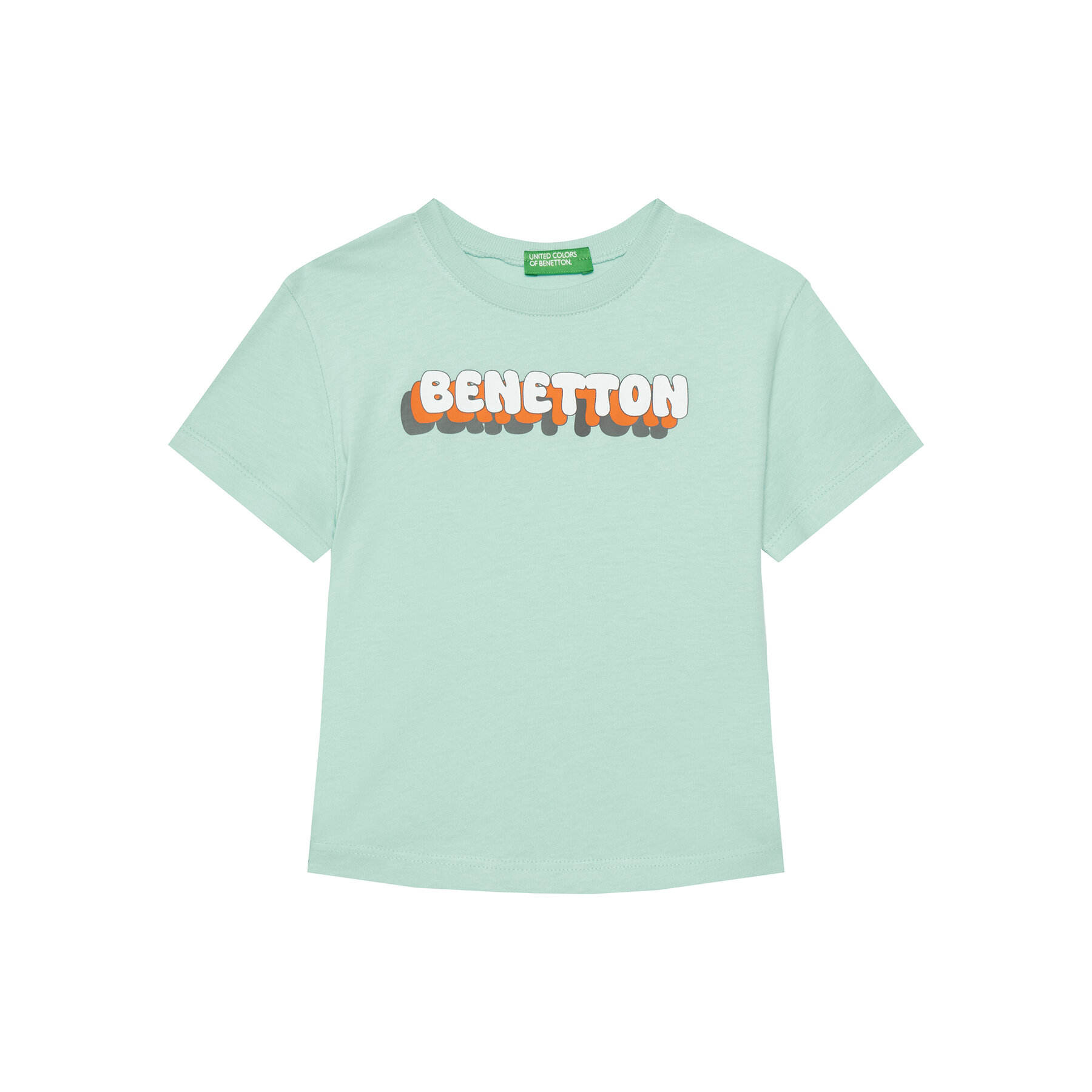 United Colors Of Benetton T-Shirt 3I1XG10HT Zielony Regular Fit