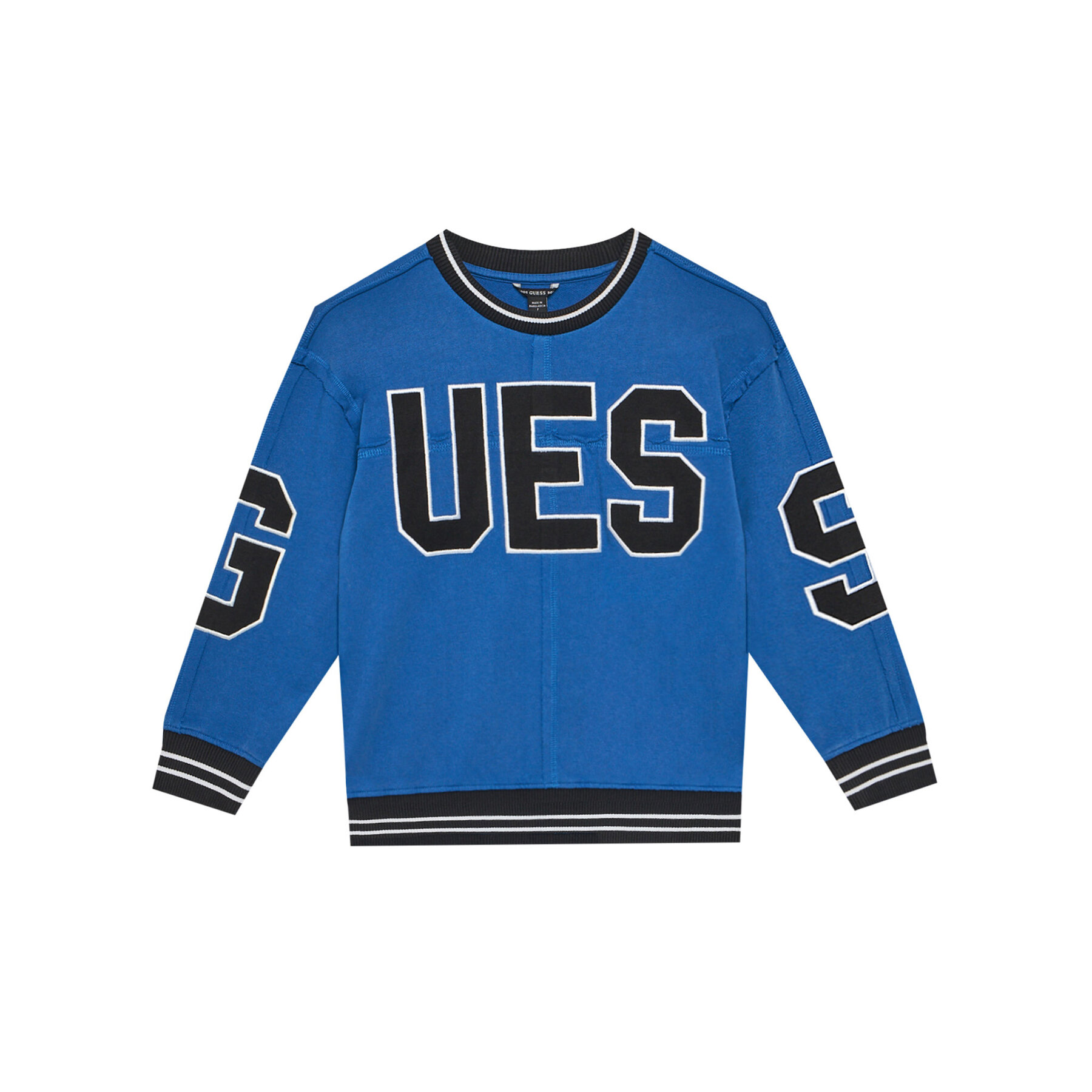Guess Bluza L5GQ04 KA6R4 Niebieski Regular Fit