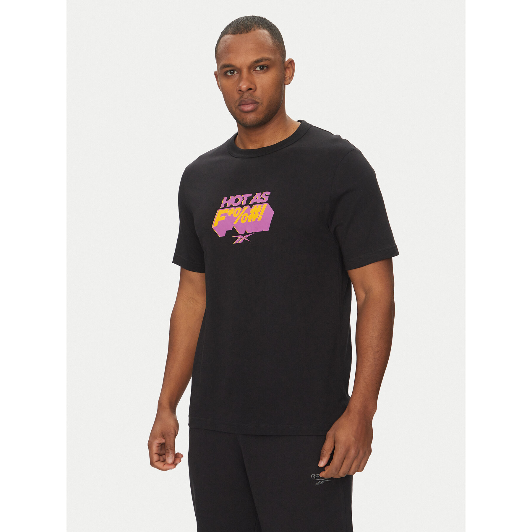 Reebok T-Shirt 100218834 Czarny Regular Fit