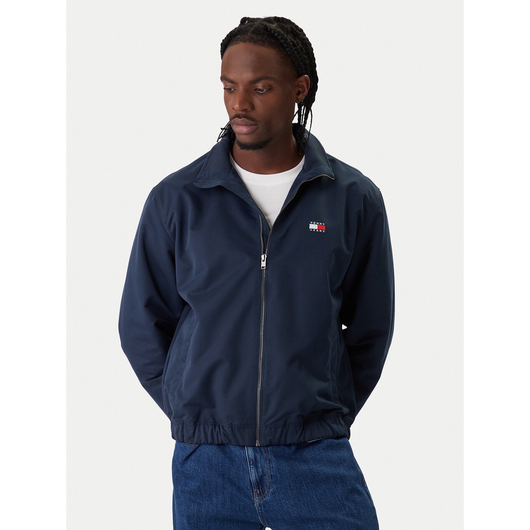 Tommy Jeans Kurtka przejściowa Essential DM0DM22720 Granatowy Regular Fit