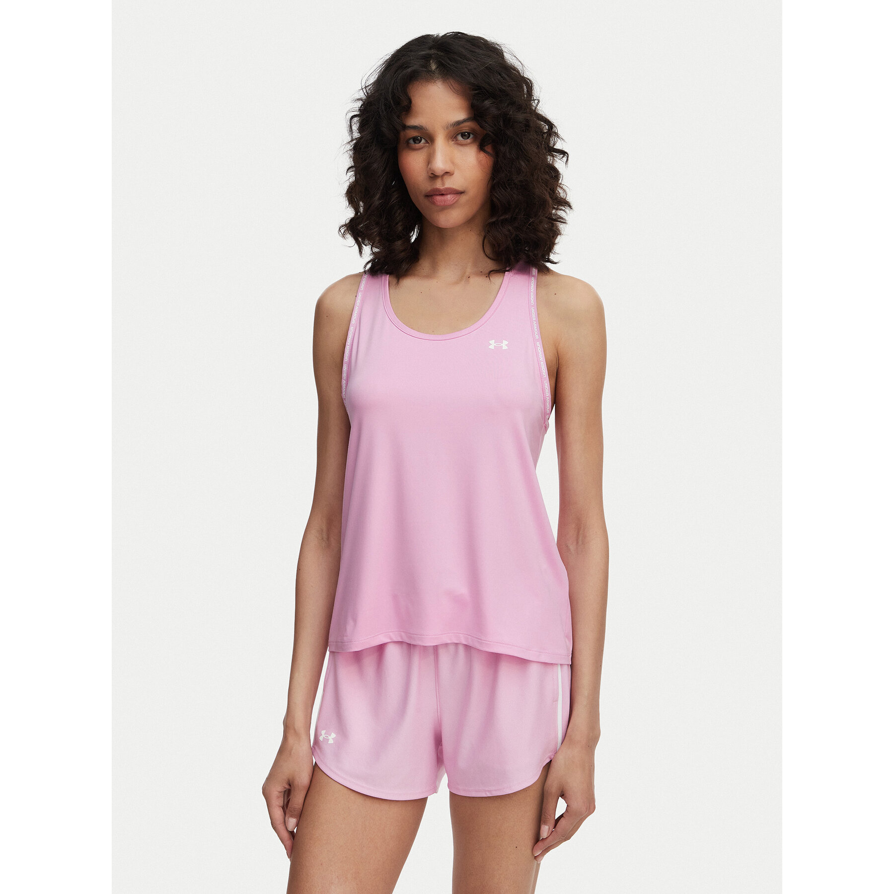 Under Armour Top Tech Knockout 1389851 Różowy jasny Regular Fit