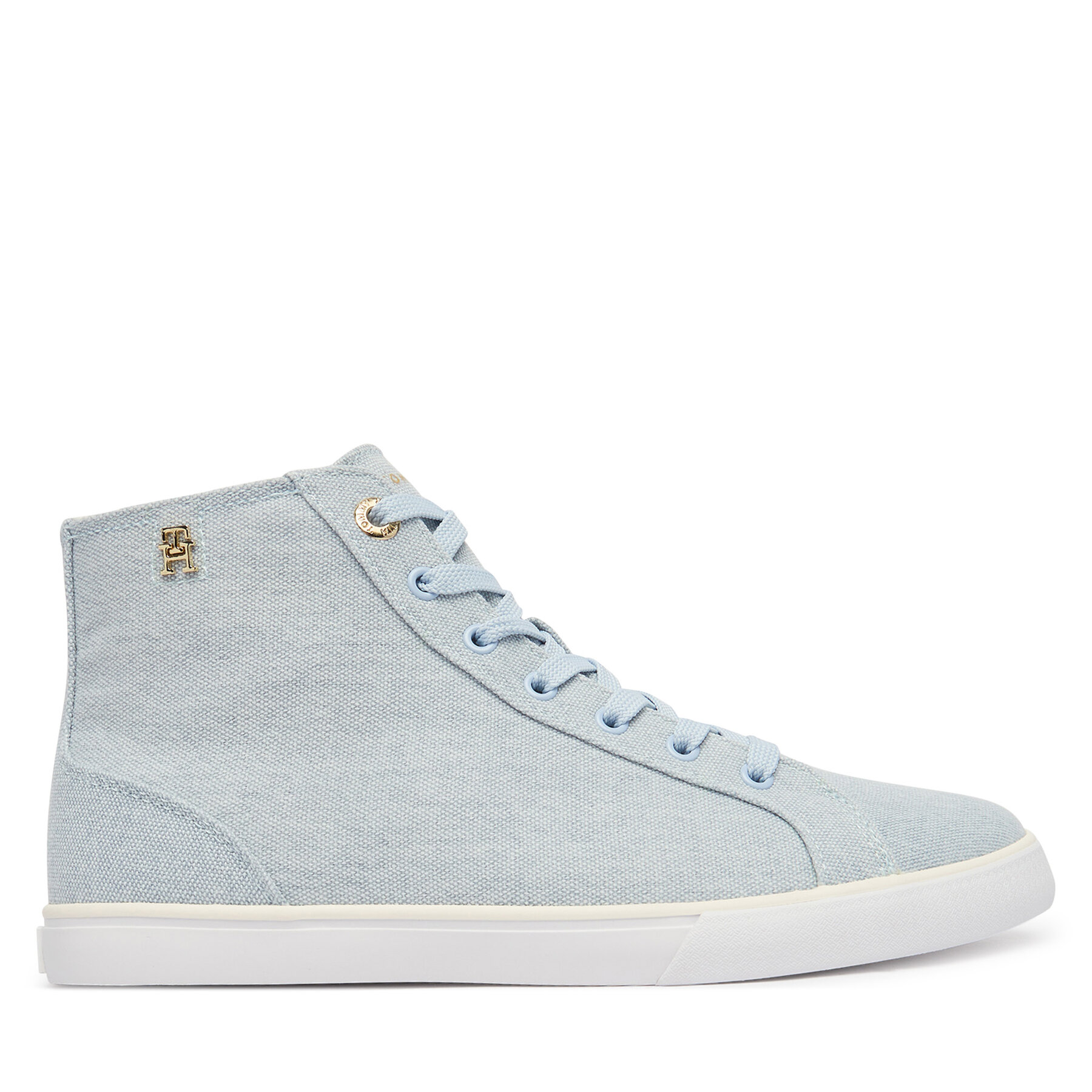 Tommy Hilfiger Sneakersy Th Chic Low Profile Mid Cut FW0FW09356 Błękitny