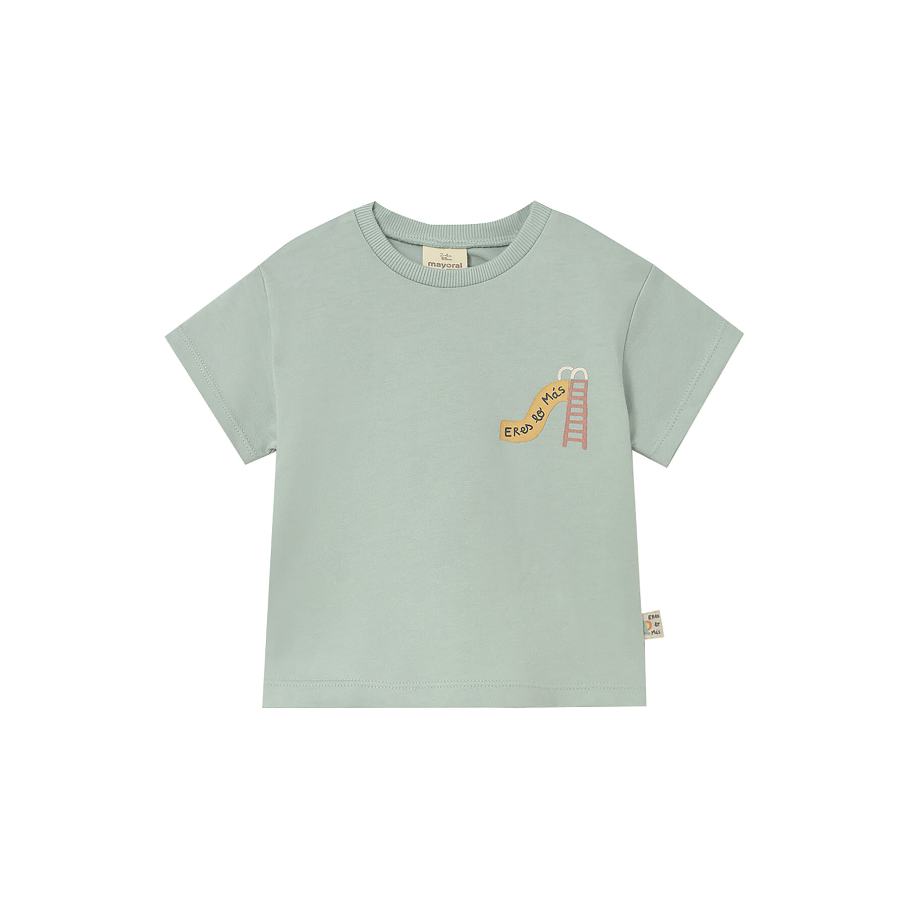 Mayoral T-Shirt 1077 Zielony Regular Fit