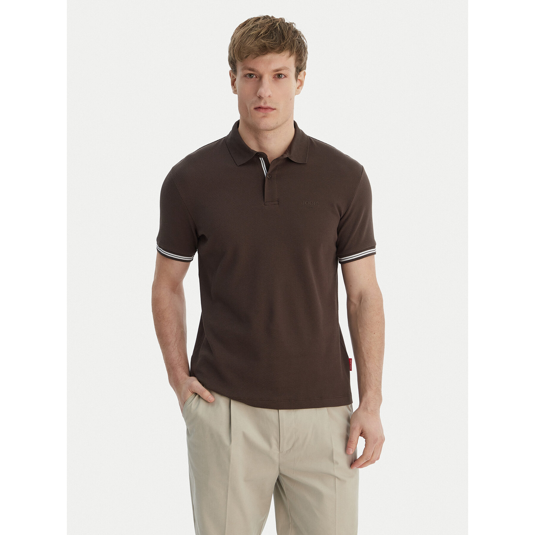 JOOP! Jeans Polo 15 JJJ-17Amare 30046012 Brązowy Modern Fit