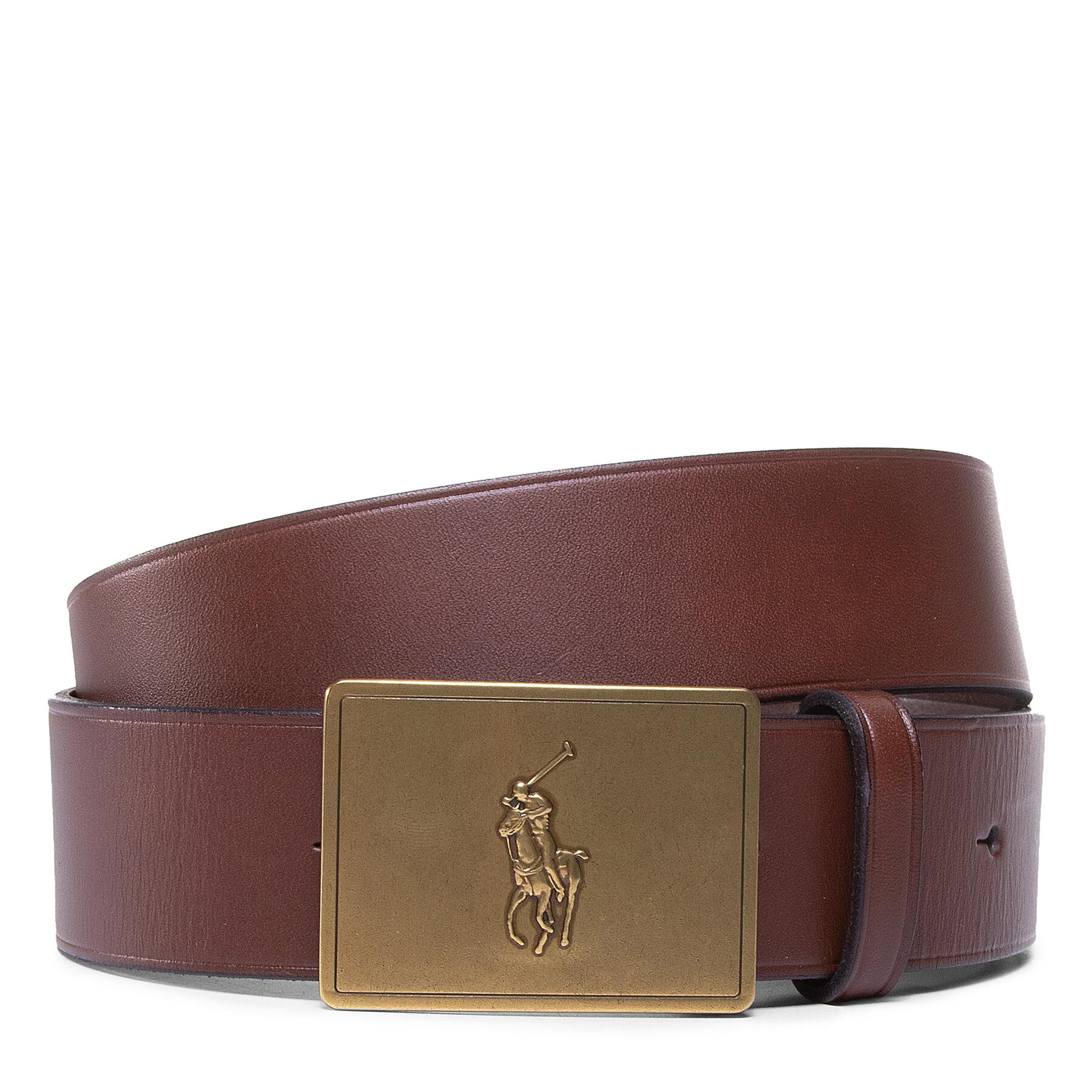 Polo Ralph Lauren Pasek Męski 36Mm Pp Plaque Belt 405691693002 Brązowy