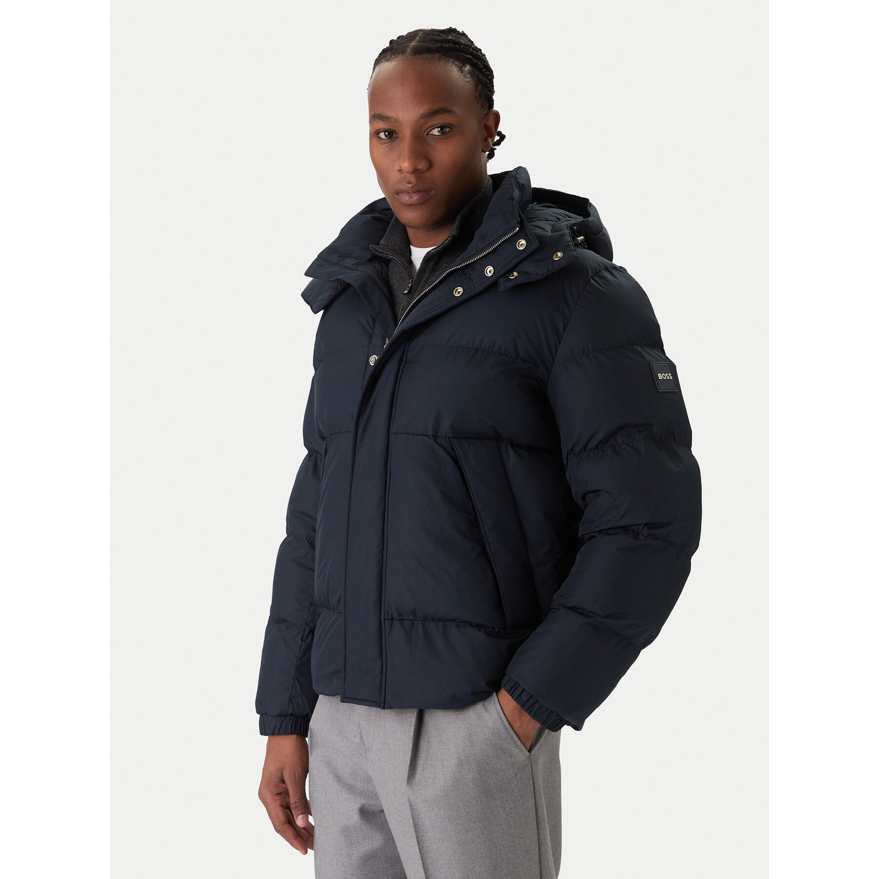 BOSS Kurtka zimowa H-Corbinian5 50551599 Granatowy Regular Fit