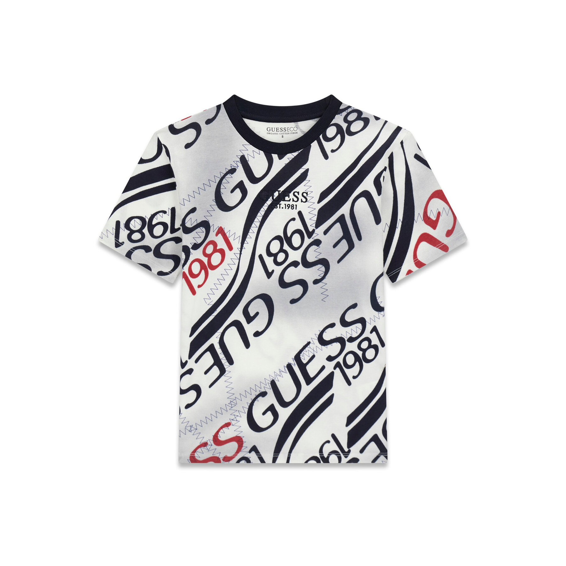Guess T-Shirt L6RI04 K8HM4 Biały Oversize