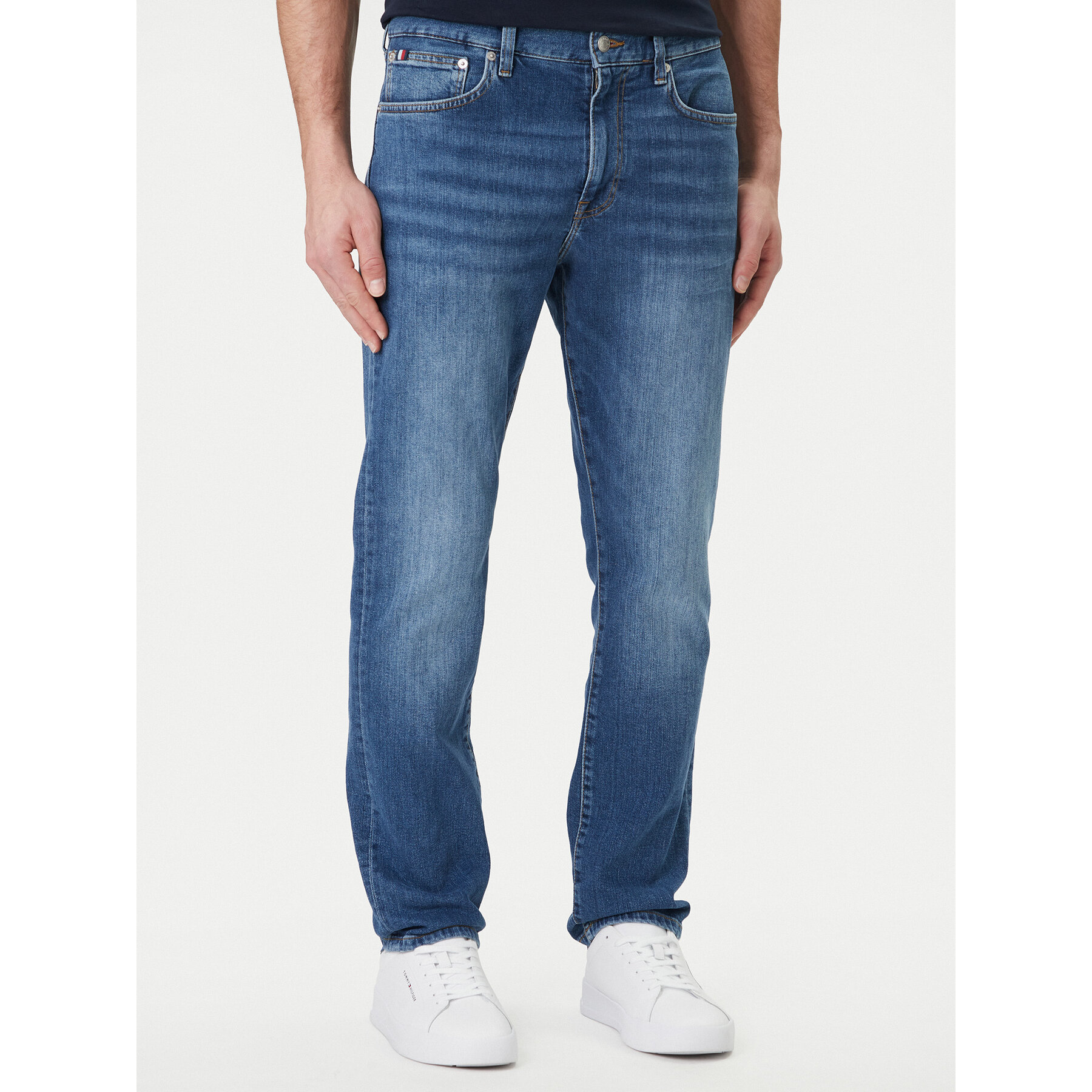 Tommy Hilfiger Jeansy Denton MW0MW42317 Niebieski Slim Fit