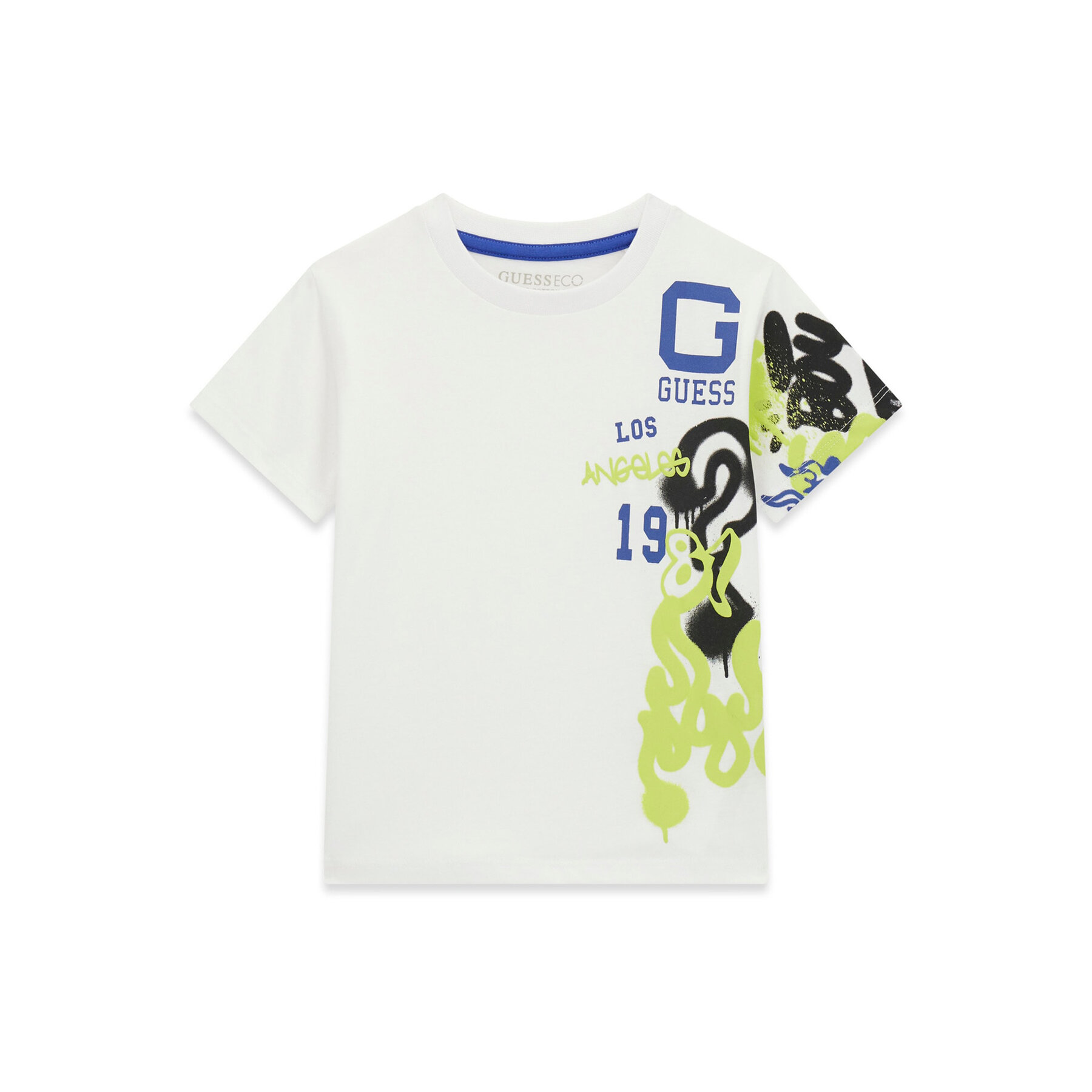 Guess T-Shirt N6RI07 K8HM4 Biały Regular Fit