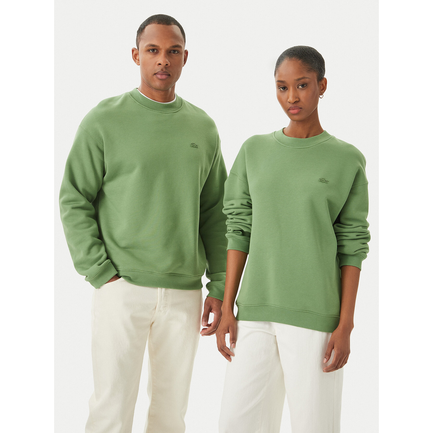 Lacoste Bluza SH7745 Zielony jasny Regular Fit