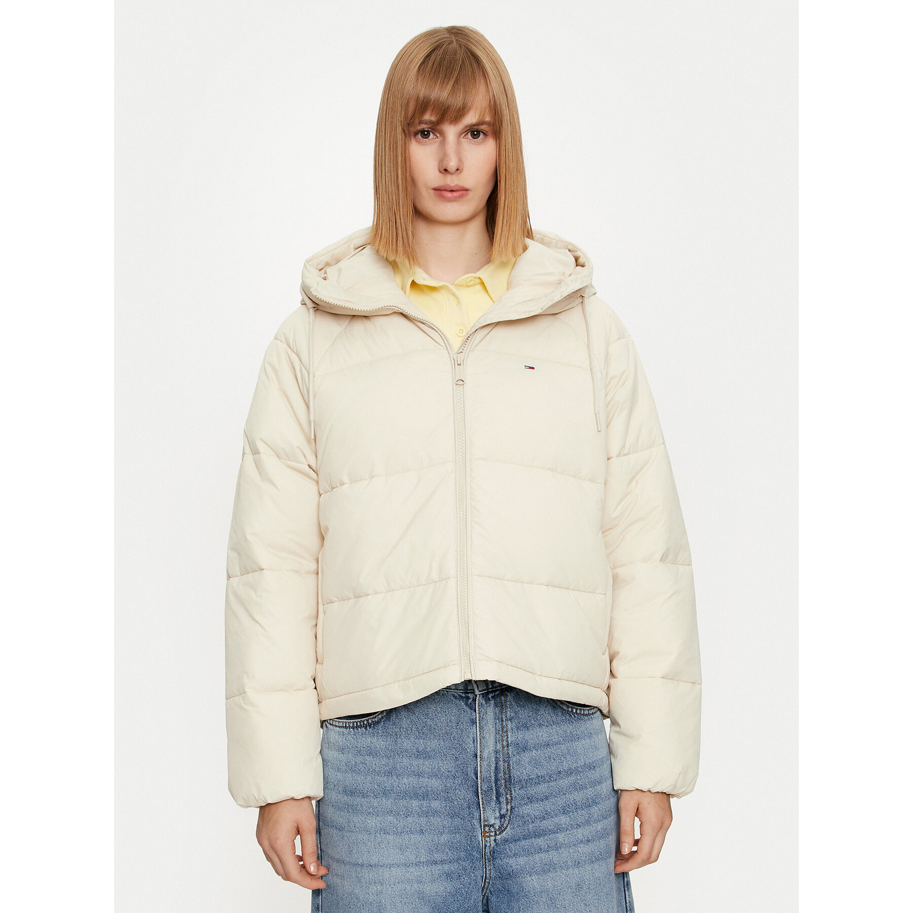 Tommy Jeans Kurtka zimowa Vail DW0DW18841 Beżowy Regular Fit