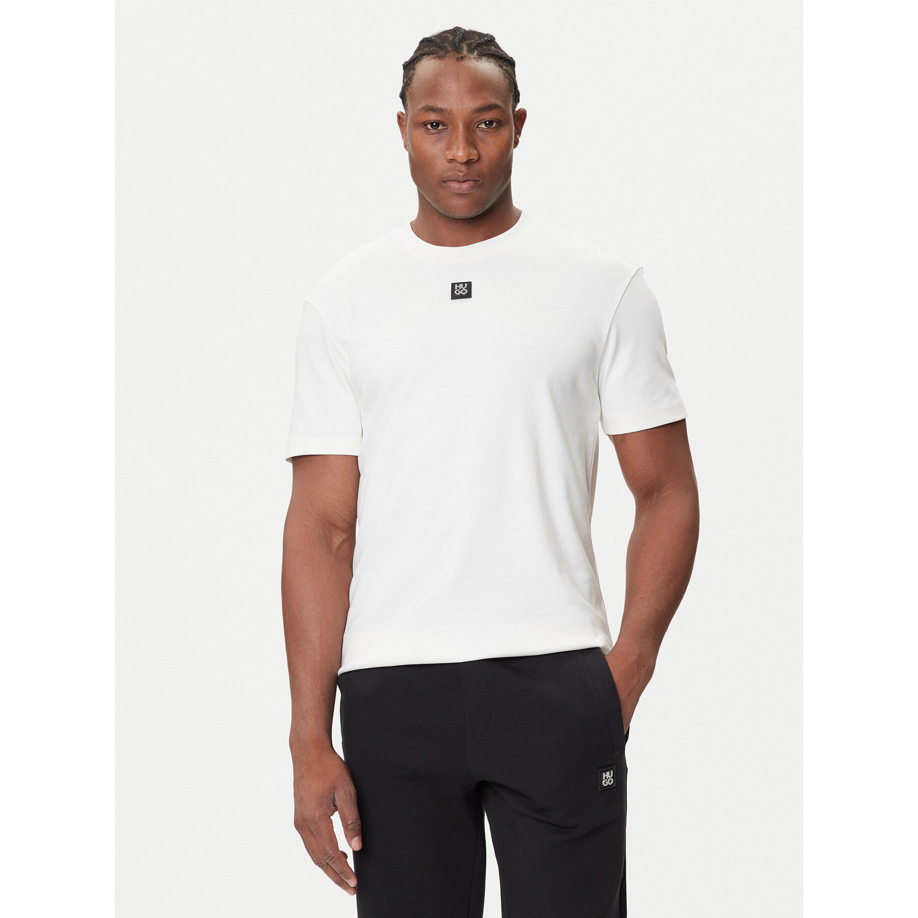 HUGO T-Shirt Dalile 50505201 Beżowy Regular Fit