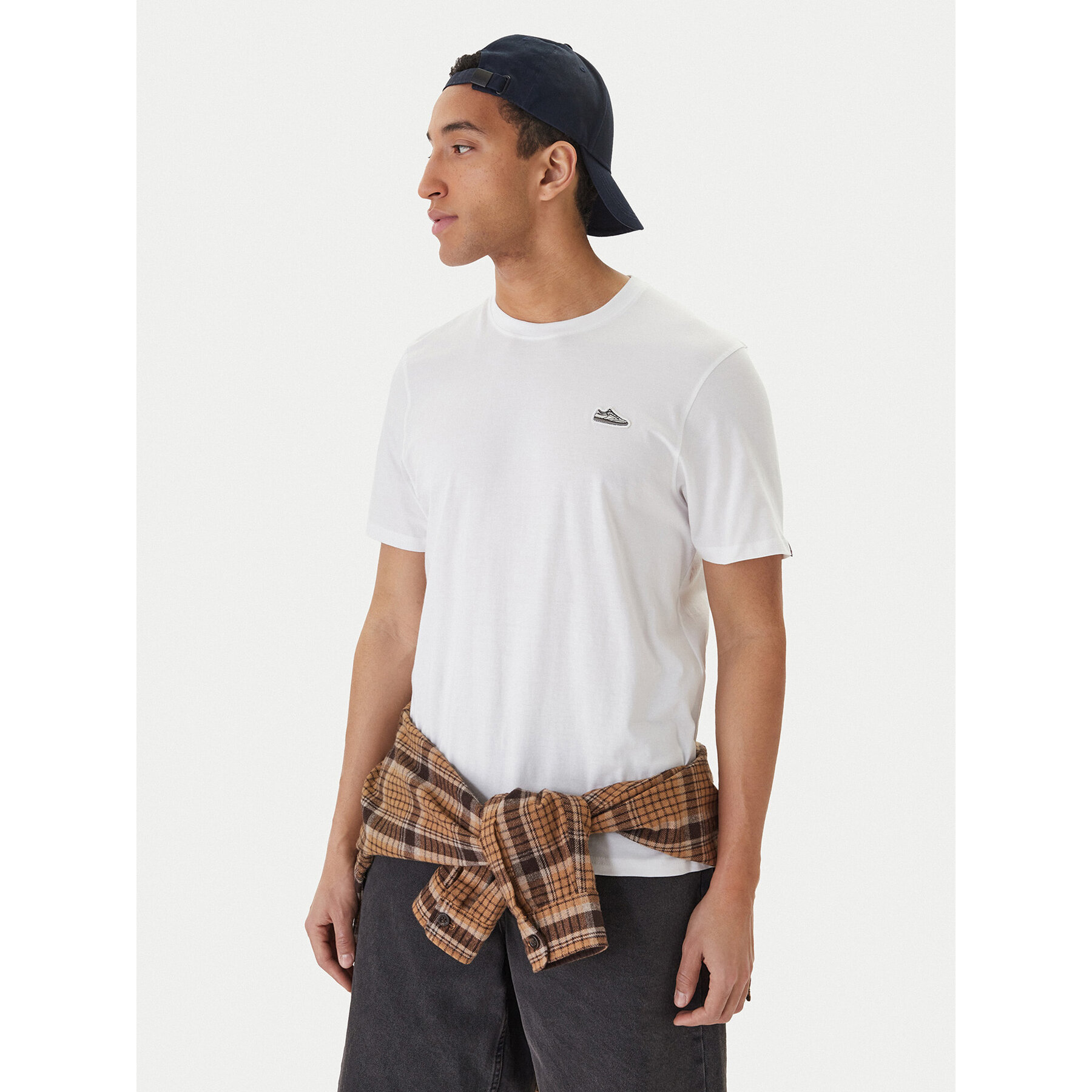Reebok T-Shirt Finn RK25570CCM Biały Regular Fit
