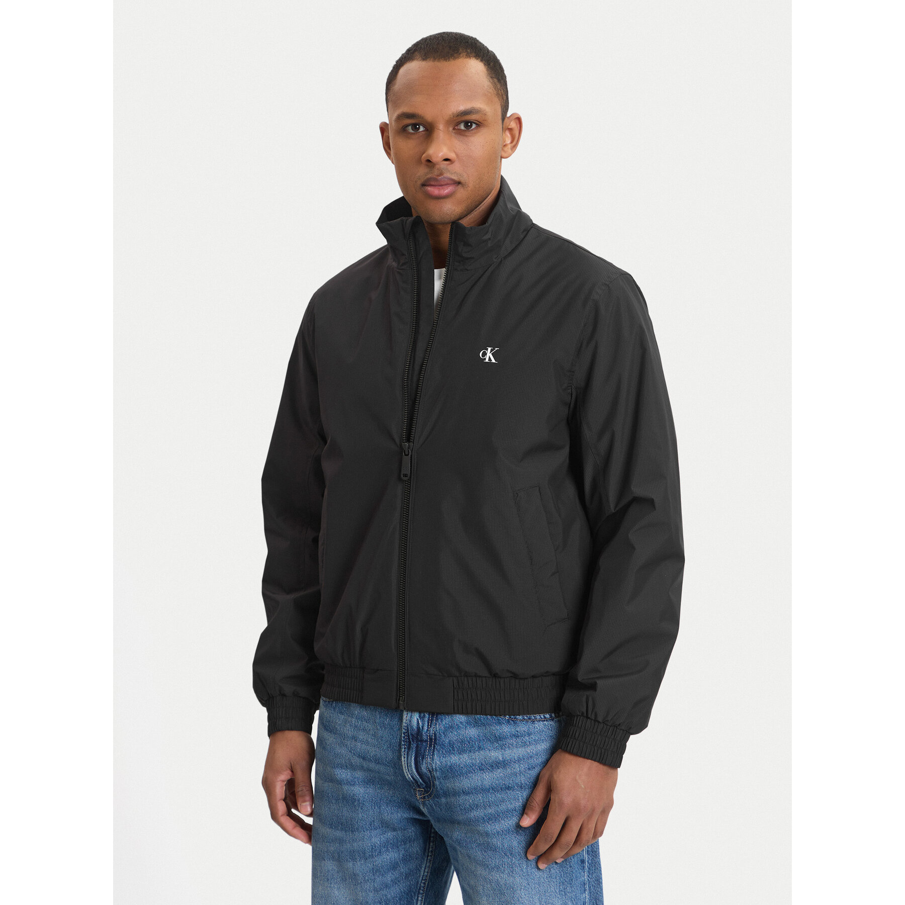 Calvin Klein Kurtka przejściowa LV04RE515G Czarny Regular Fit