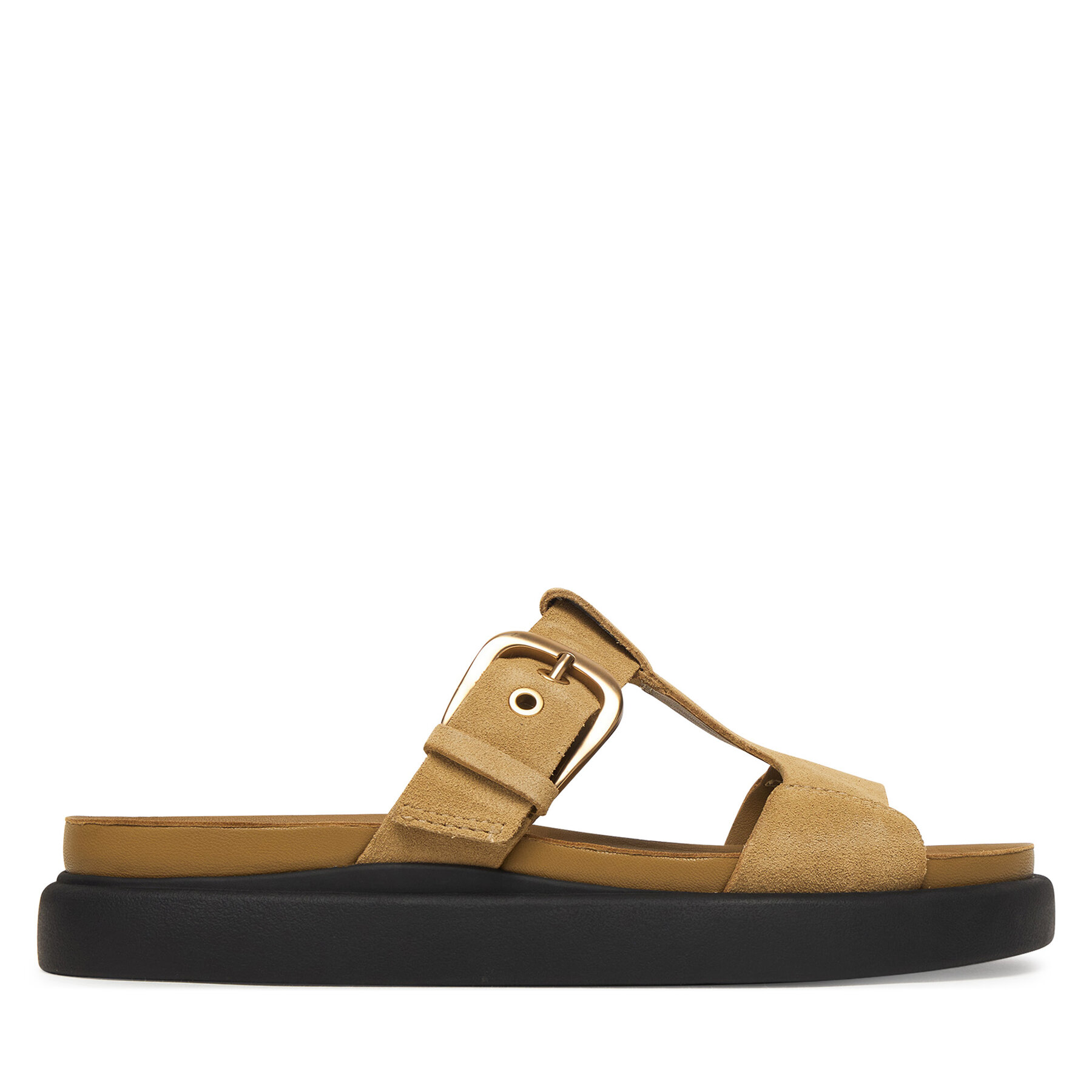 Clarks Klapki Aristella West 26185811 Brązowy