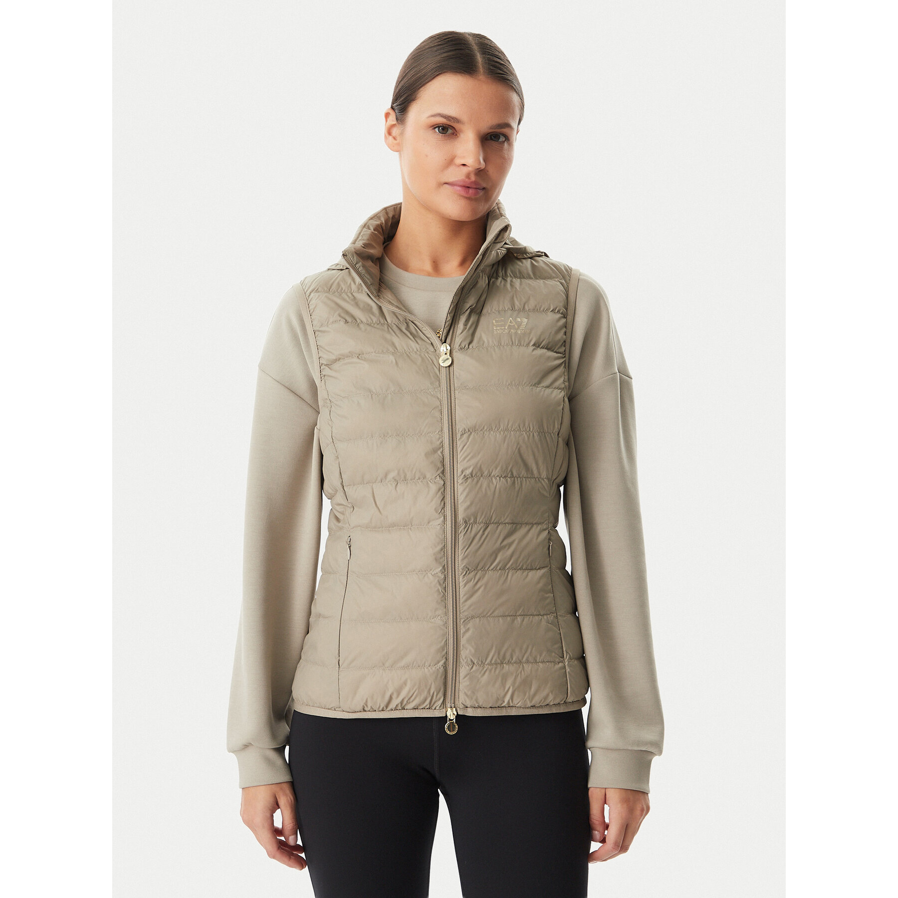EA7 Emporio Armani Bezrękawnik 7W000472 AF12477 U6167 Beżowy Regular Fit