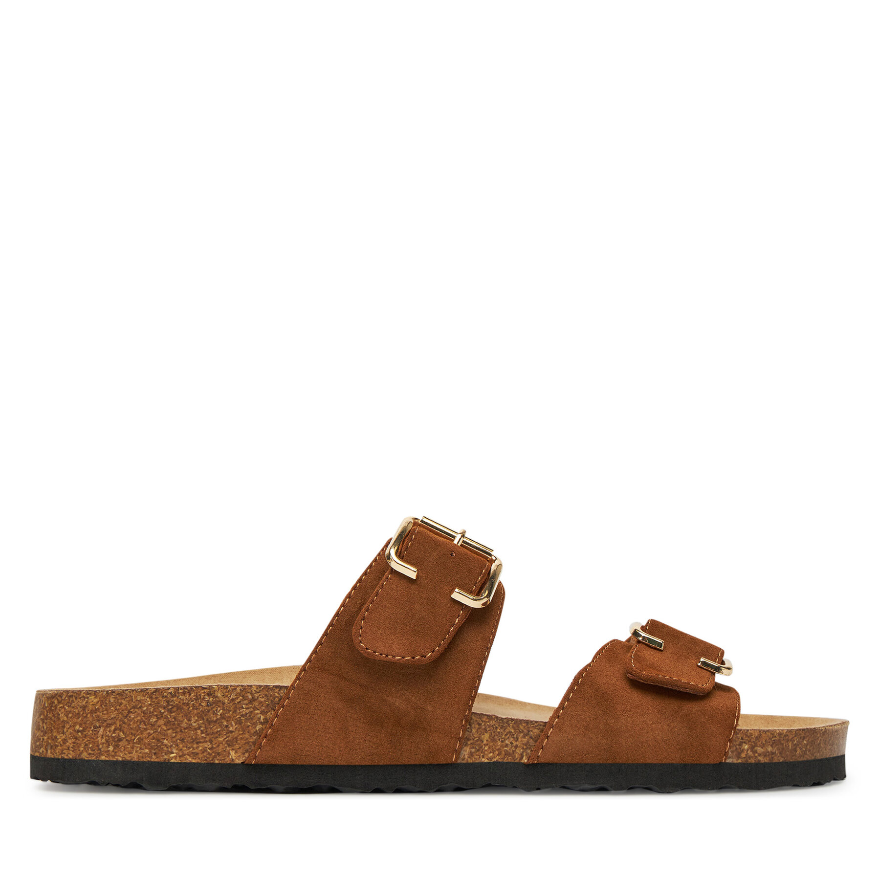 ONLY Shoes Klapki Onlmaxi-13 Pu Strap Buckle 15331392 Brązowy