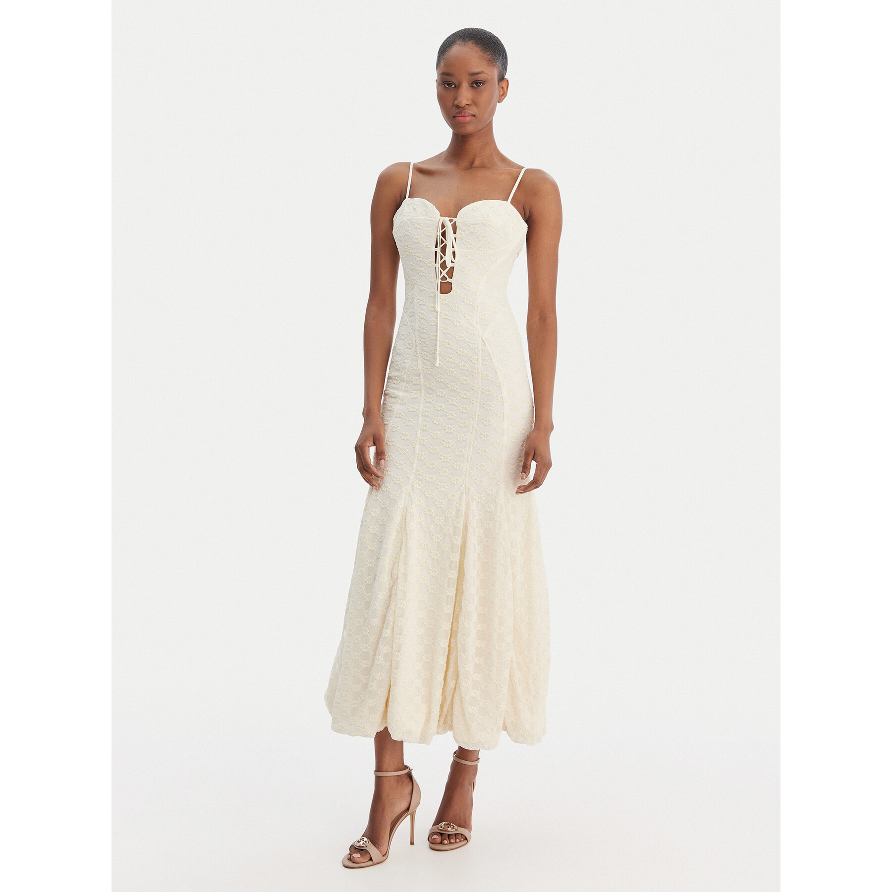 Bardot Sukienka koktajlowa Delaney 59928DB Beżowy Regular Fit