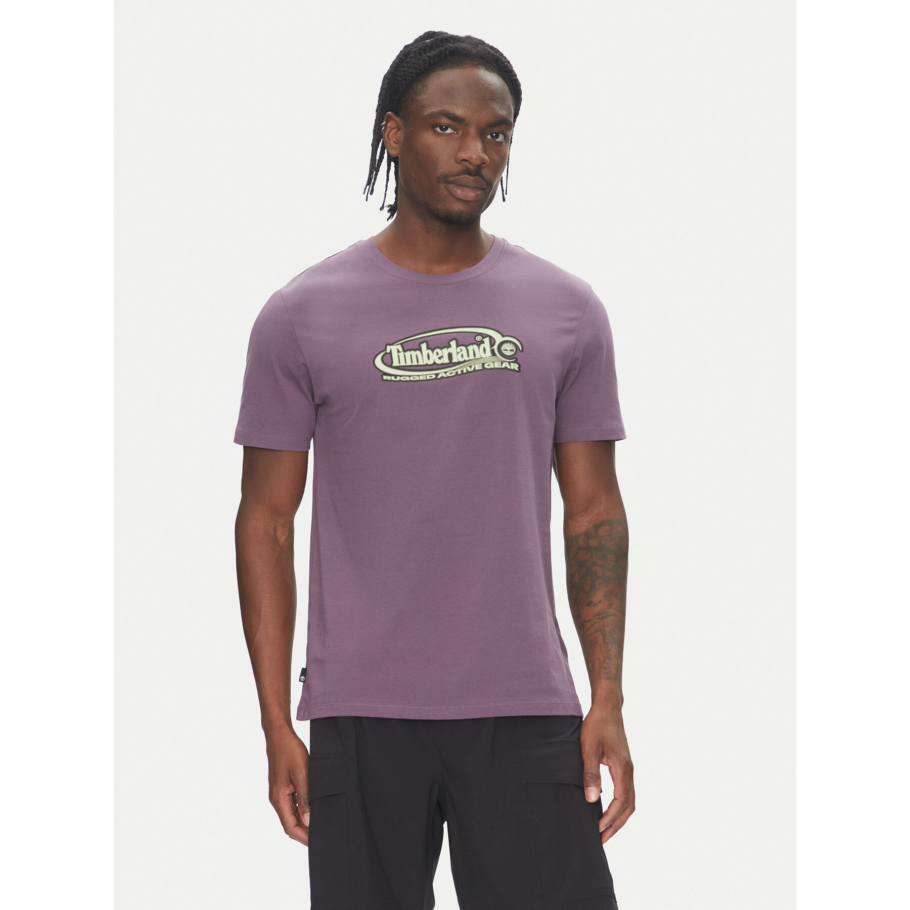 Timberland T-Shirt TB0A6DJY Fioletowy Regular Fit