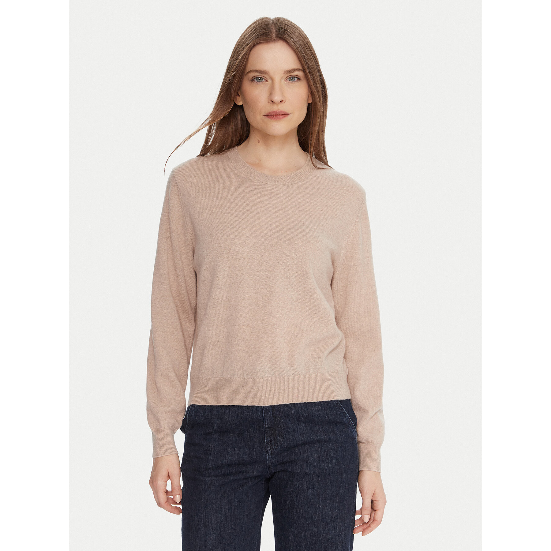 United Colors Of Benetton Sweter 1002D10BG Beżowy Relaxed Fit