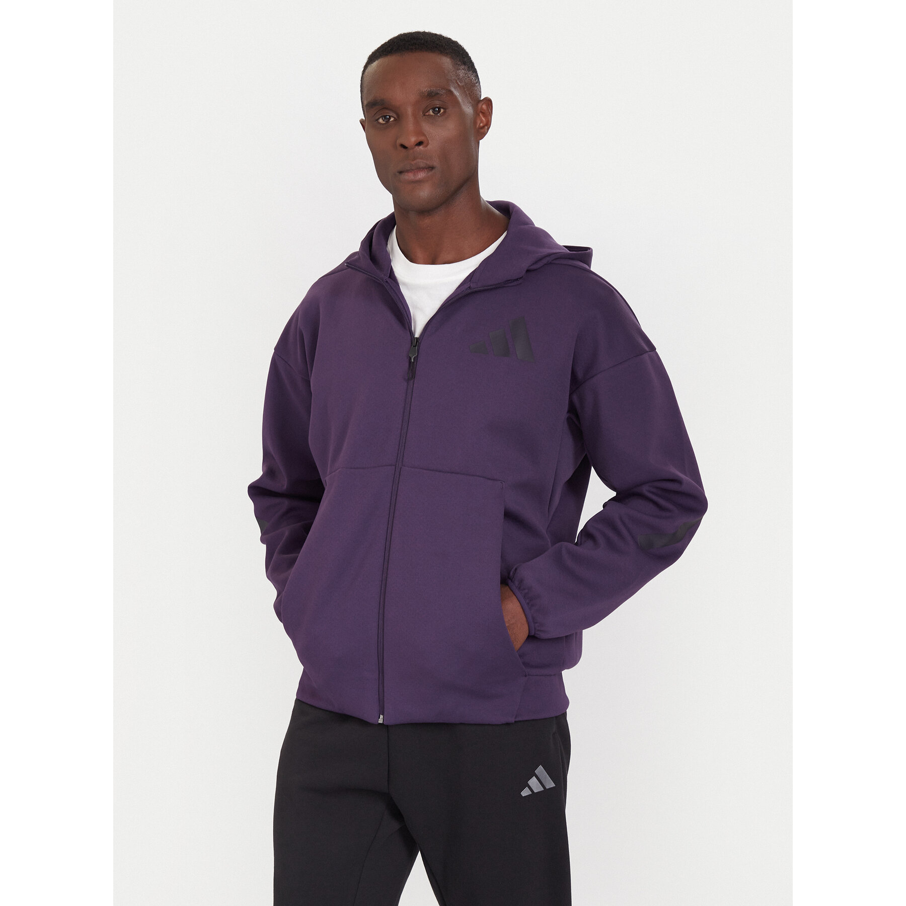 adidas Bluza Z.N.E. KB7124 Fioletowy Regular Fit