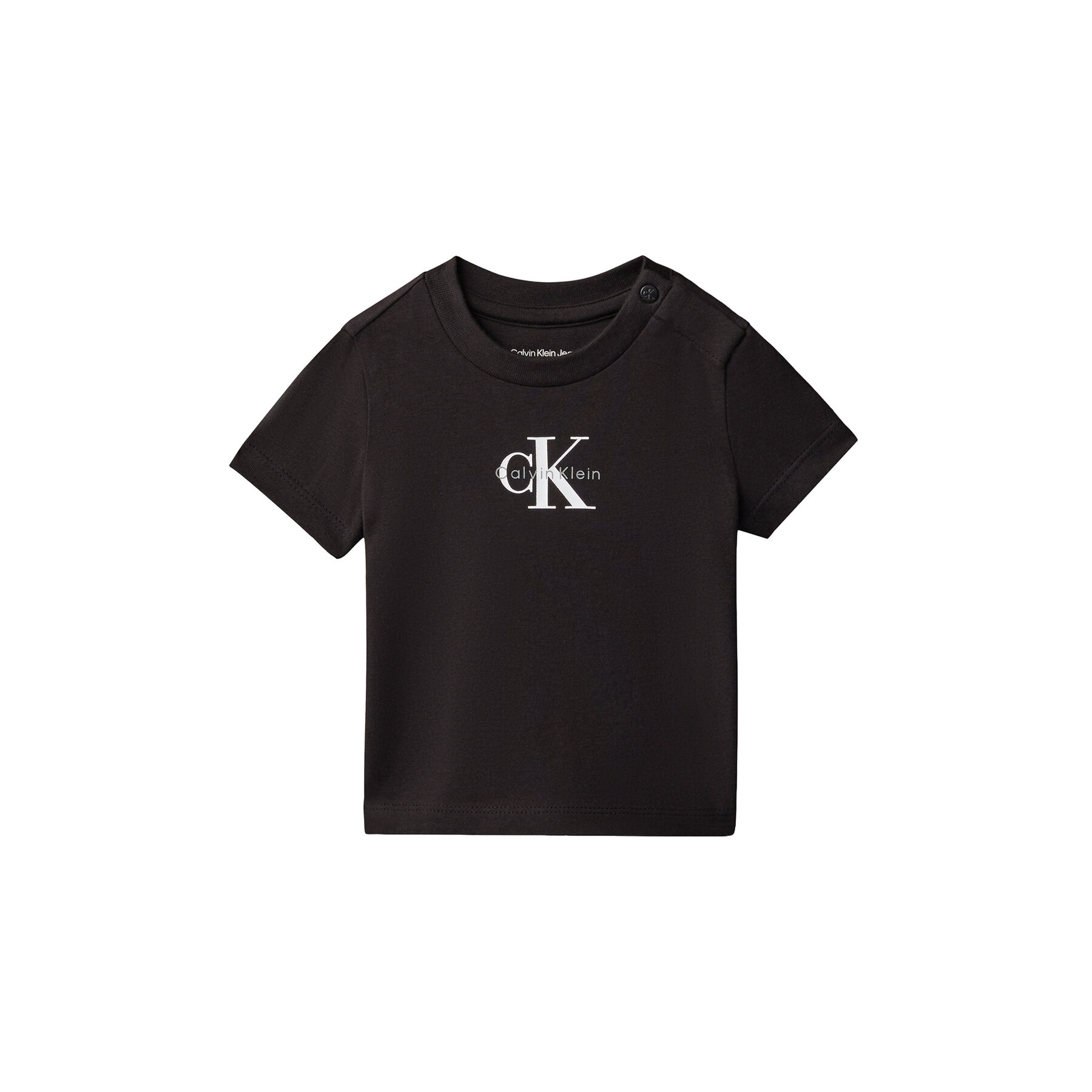 Calvin Klein Jeans Komplet t-shirt i spodenki LVCKSJI09B Czarny Regular Fit