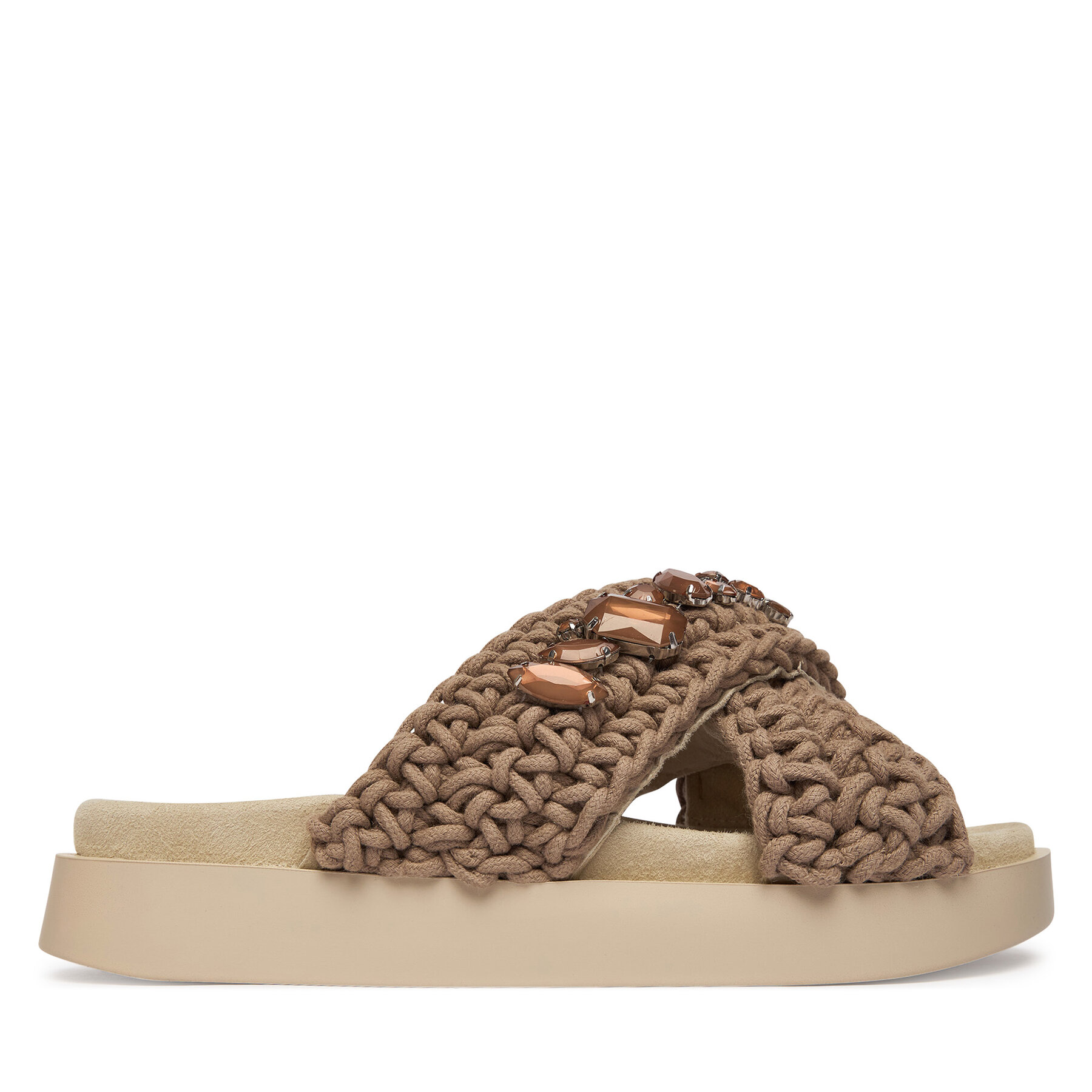 Inuikii Klapki Woven Stones 1004.003.0073 Beżowy jasny