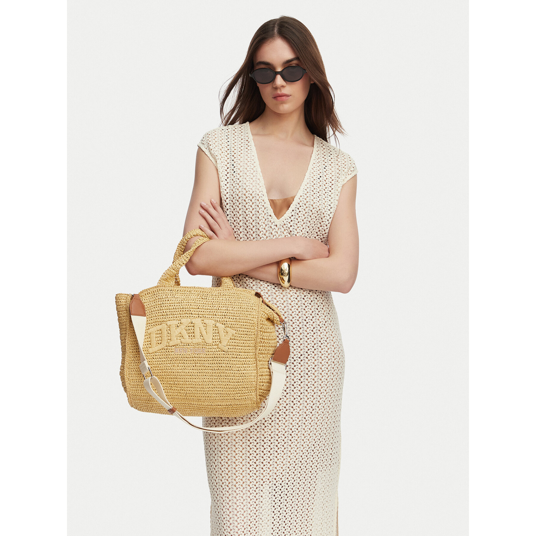 DKNY Torebka R61AYR57 Brązowy