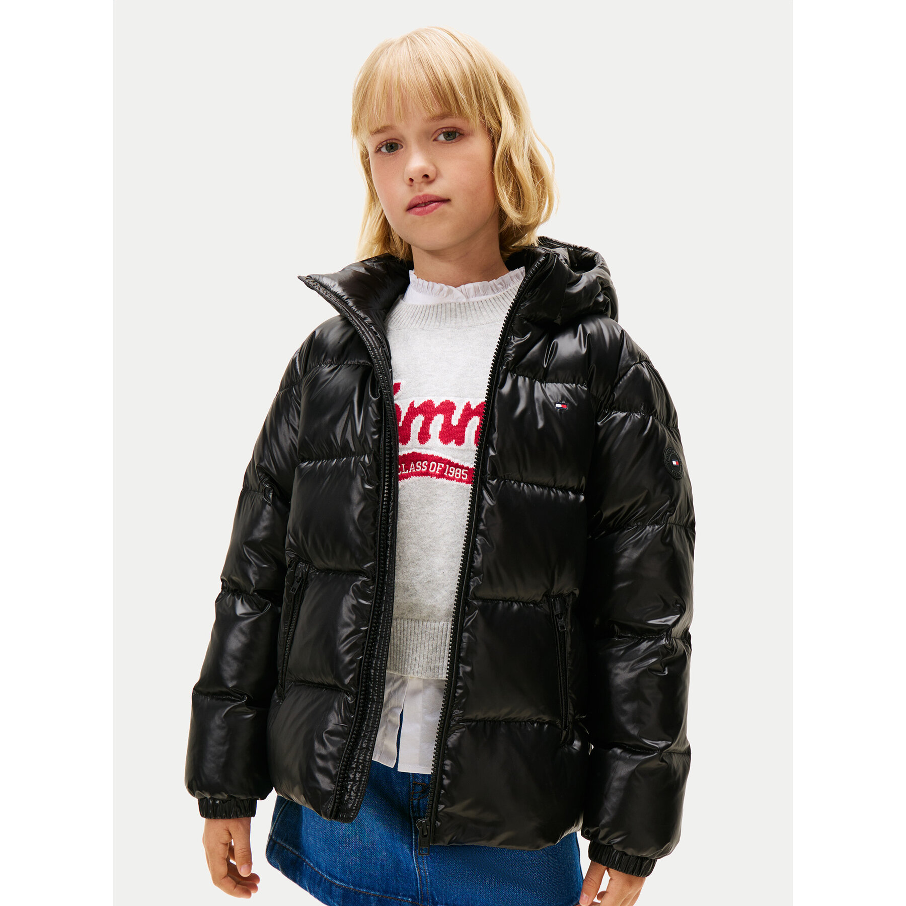 Tommy Hilfiger Kurtka puchowa Essential KG0KG08758 S Czarny Regular Fit