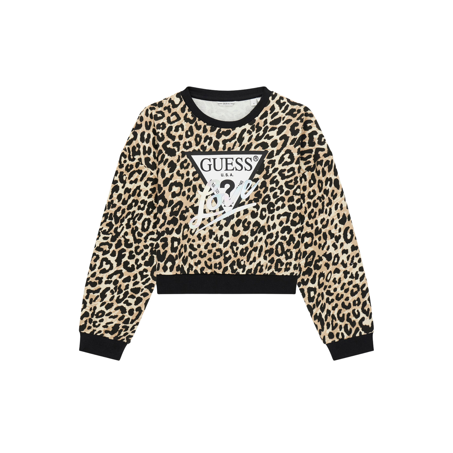 Guess Bluza J6RQ04 KA6R4 Beżowy Regular Fit