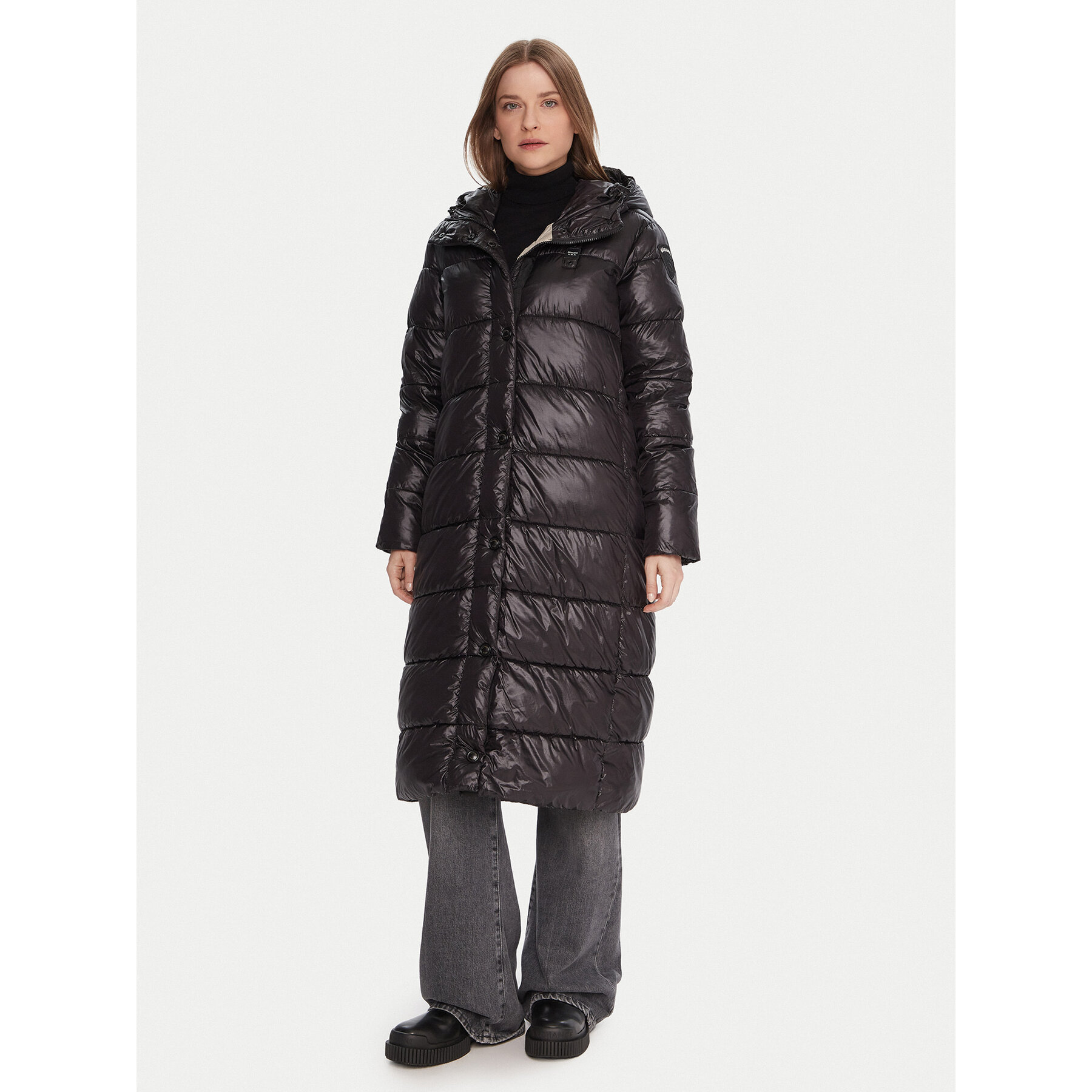 Blauer Kurtka zimowa 25WBLDK02073 Czarny Regular Fit
