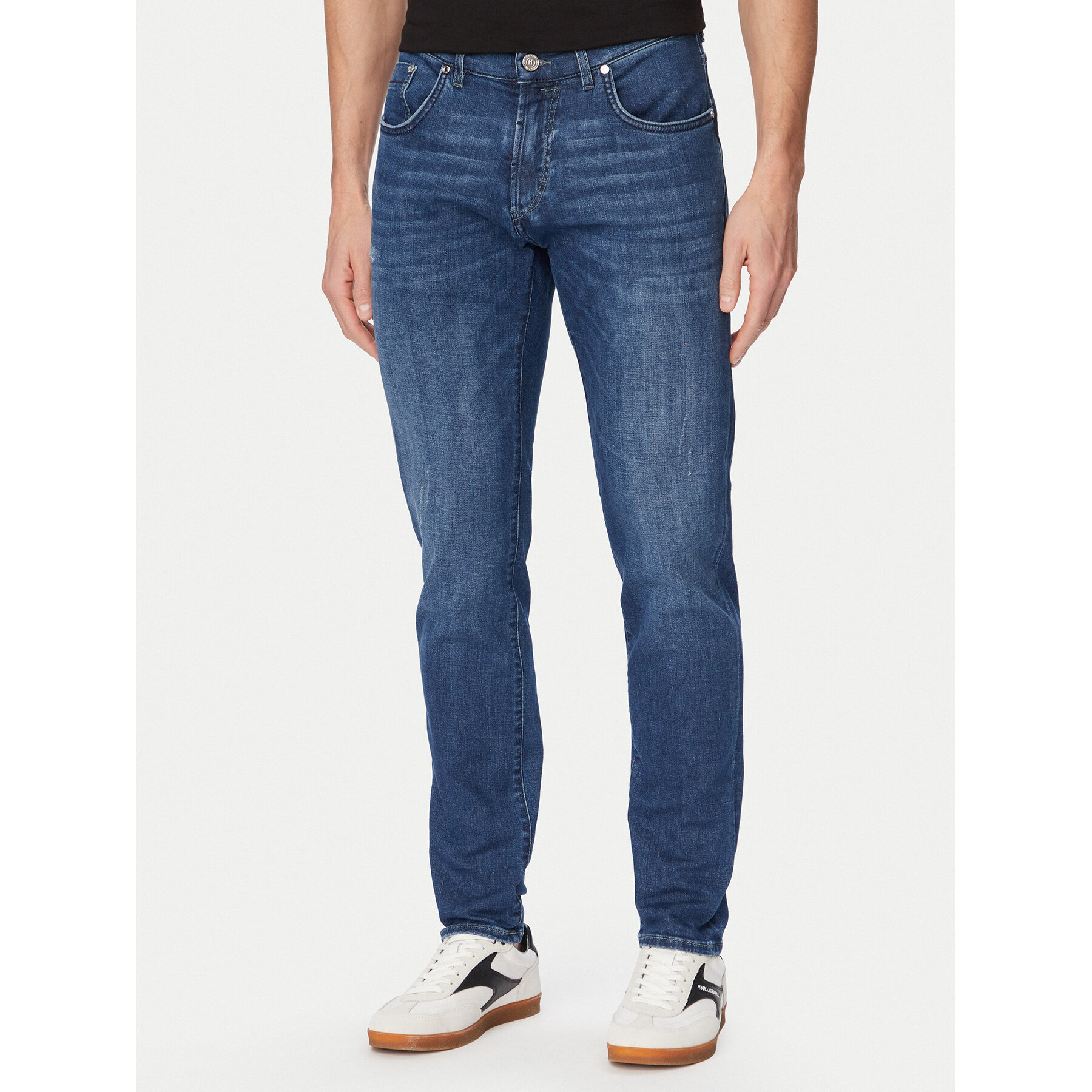 KARL LAGERFELD Jeansy 265506-562843 Niebieski Tapered Fit