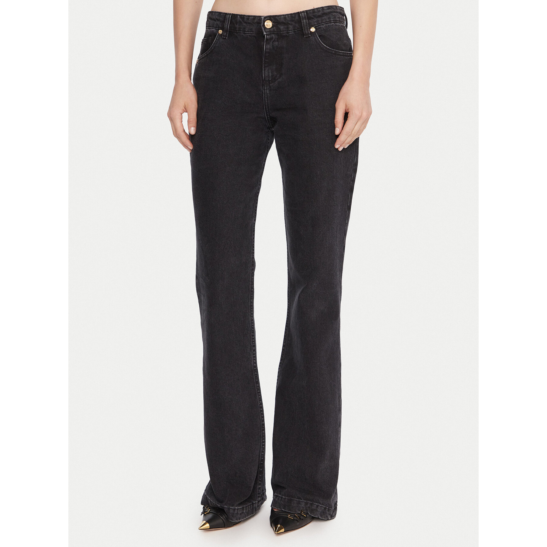 Just Cavalli Jeansy 79PAB5F3 CDWC8 Czarny Flare Fit