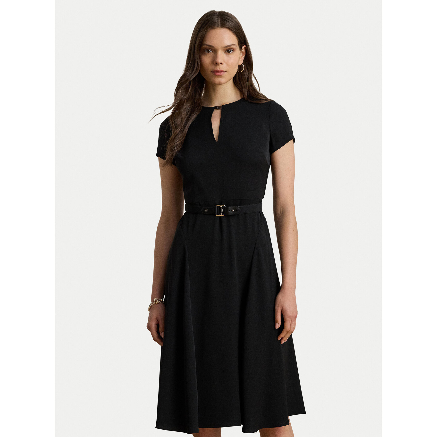 LAUREN RALPH LAUREN Sukienka koktajlowa 200973369002 Czarny Flare Fit
