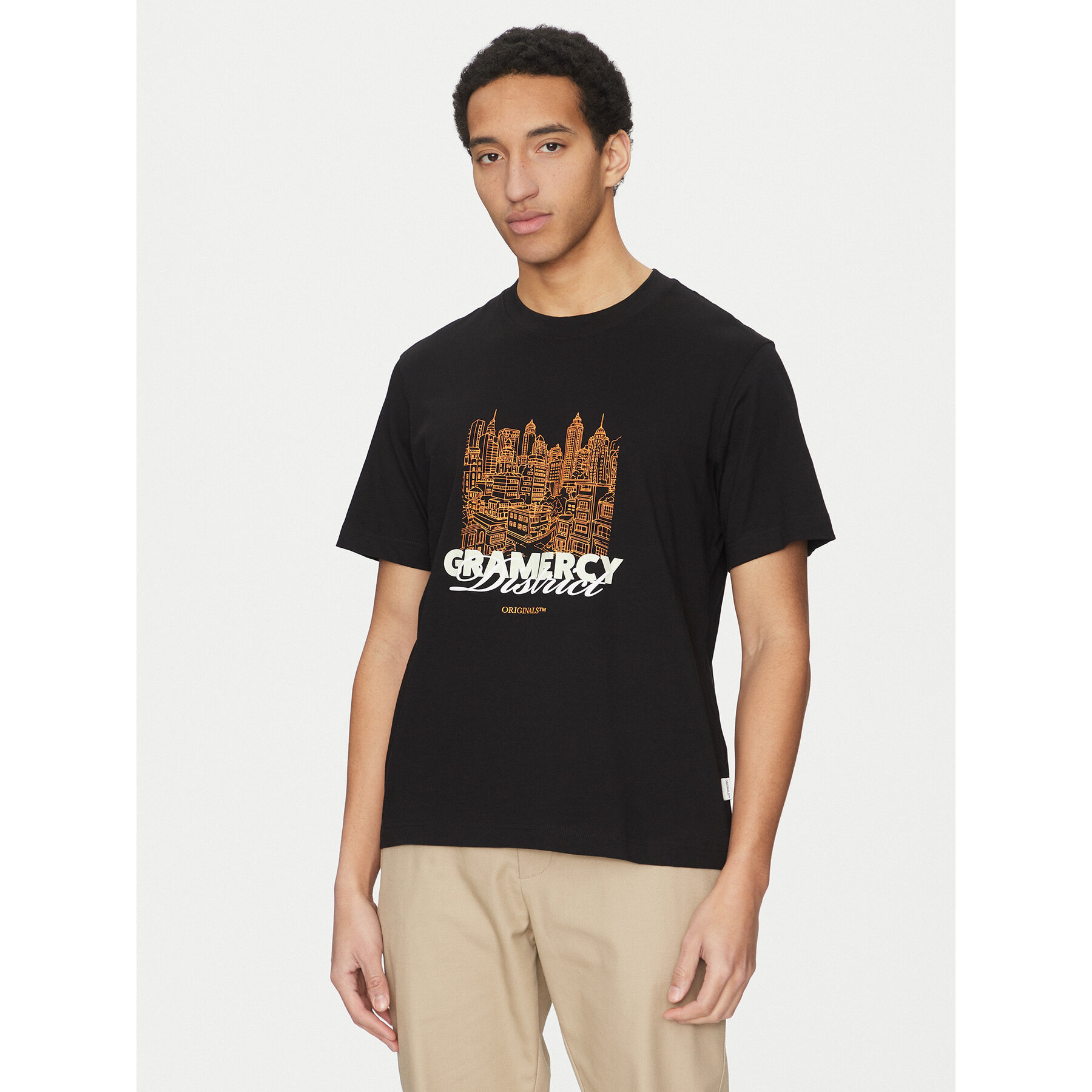 Jack & Jones T-Shirt Boston 12272981 Czarny Relaxed Fit