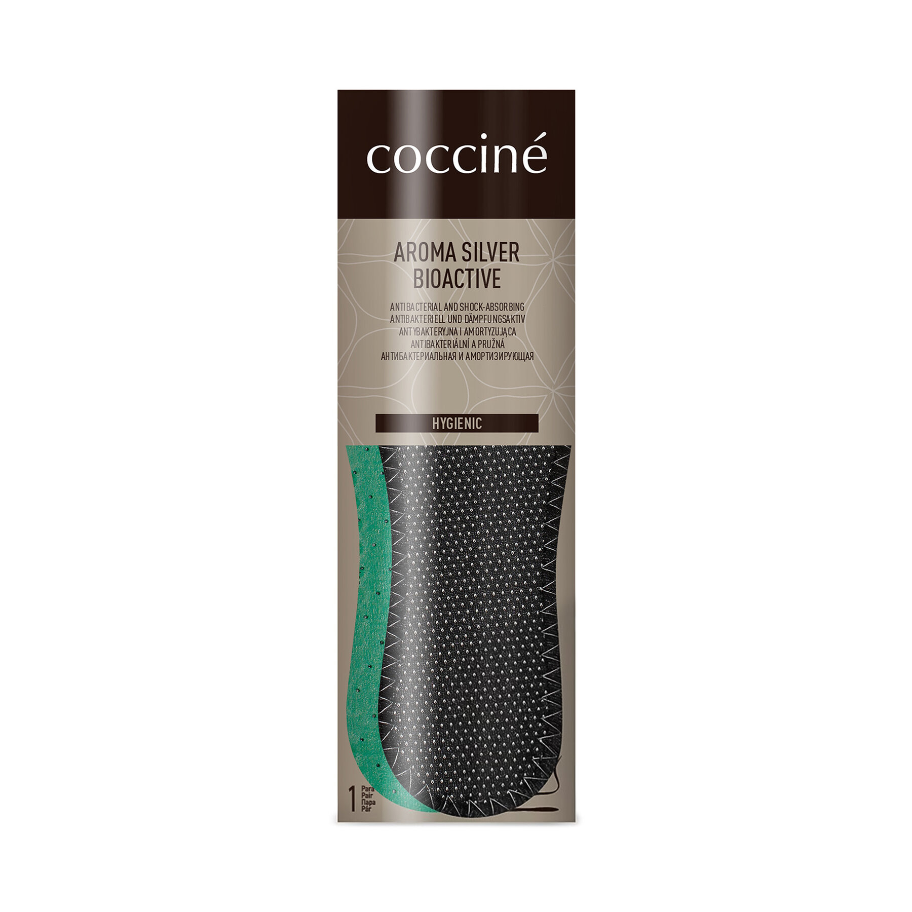 Coccine Wkładki Aroma-Silver Bioactive Czarny