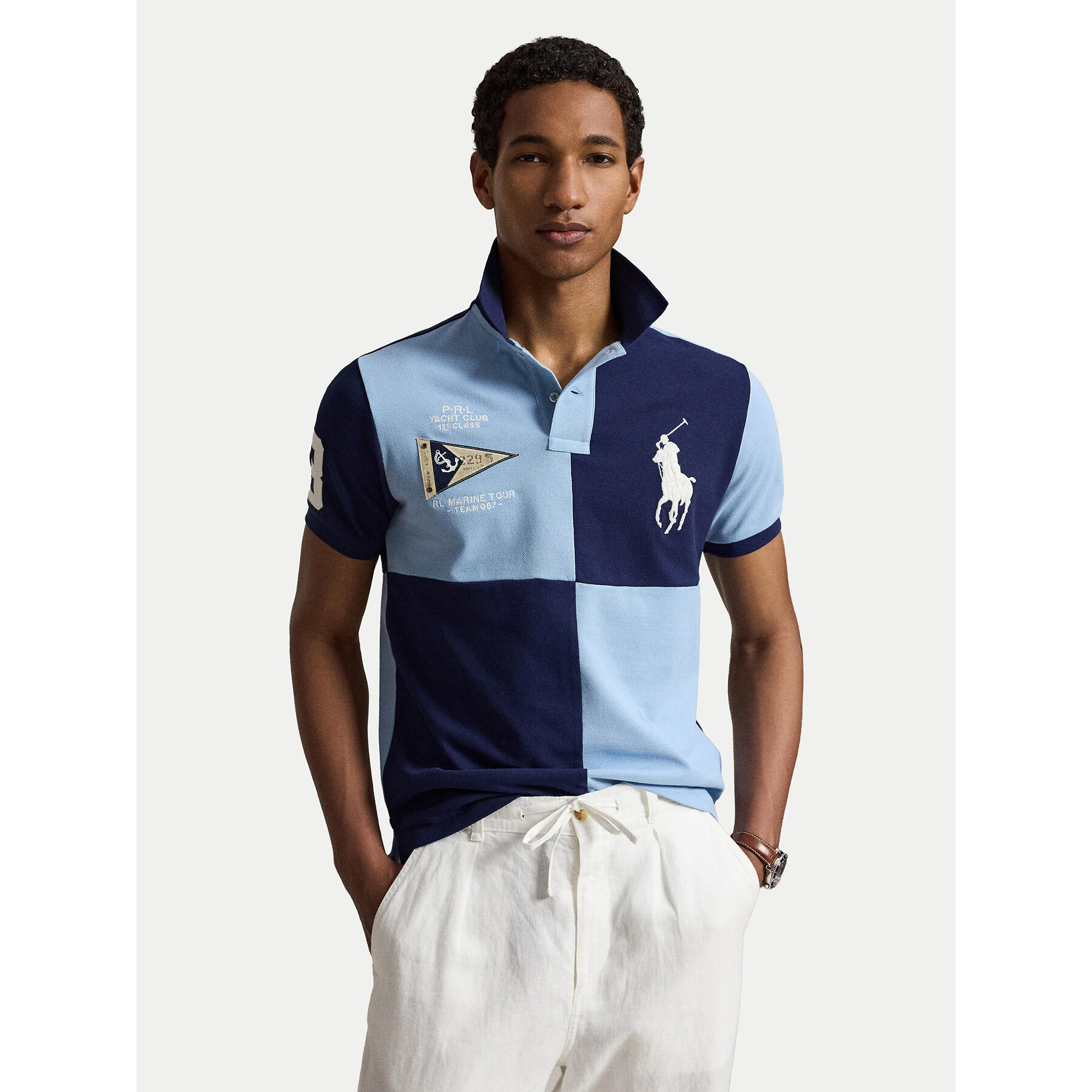 Polo Ralph Lauren Polo 710B21927001 Granatowy Custom Slim Fit