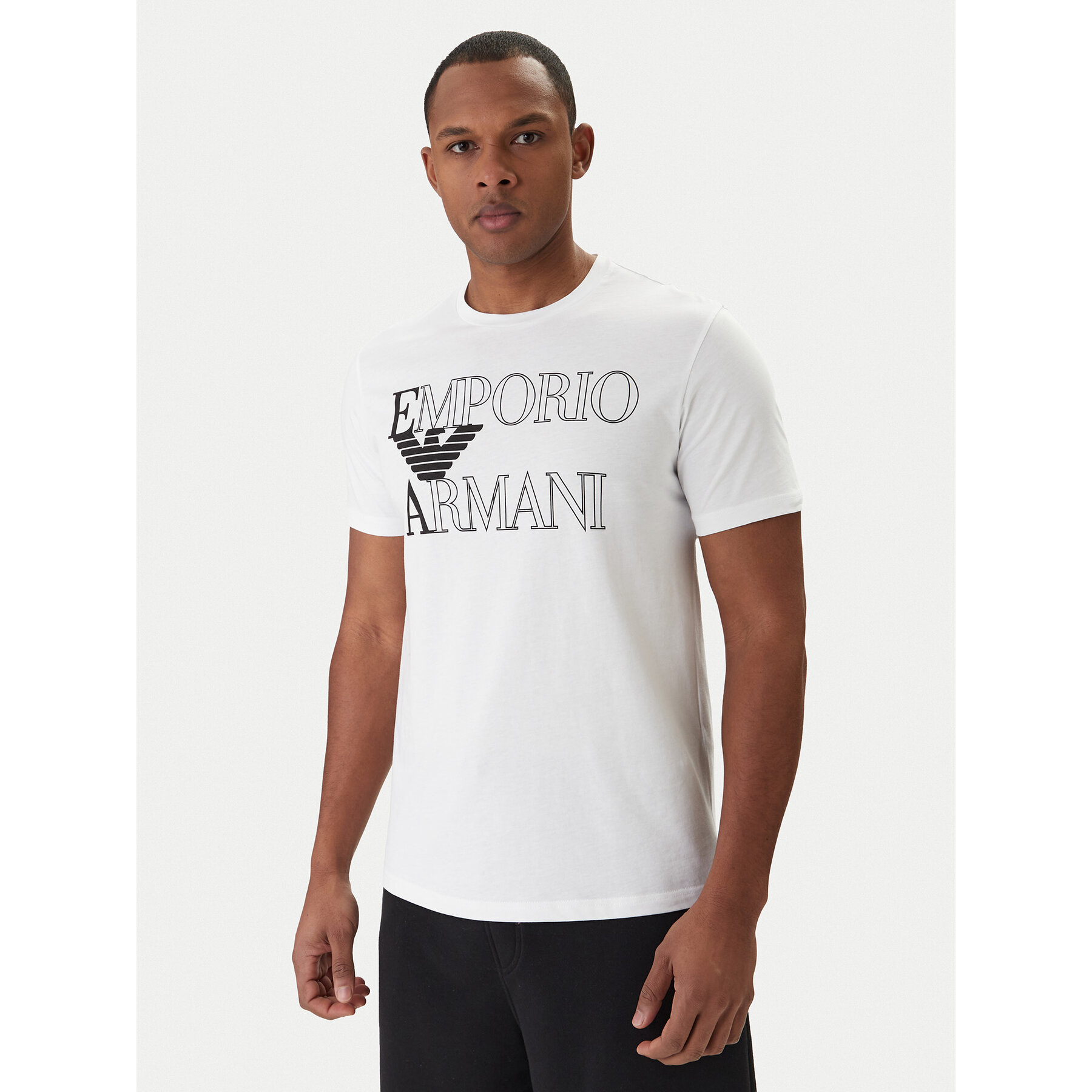 Emporio Armani T-Shirt EM000574 AF20434 U0002 Biały Regular Fit
