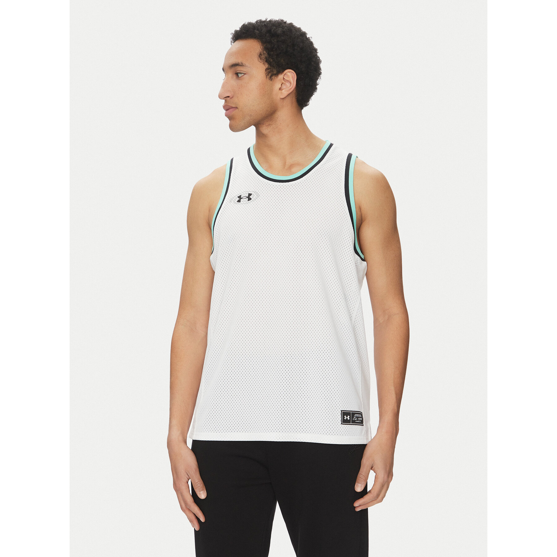 Under Armour Tank top Zone Pro 6000370 Biały Loose Fit