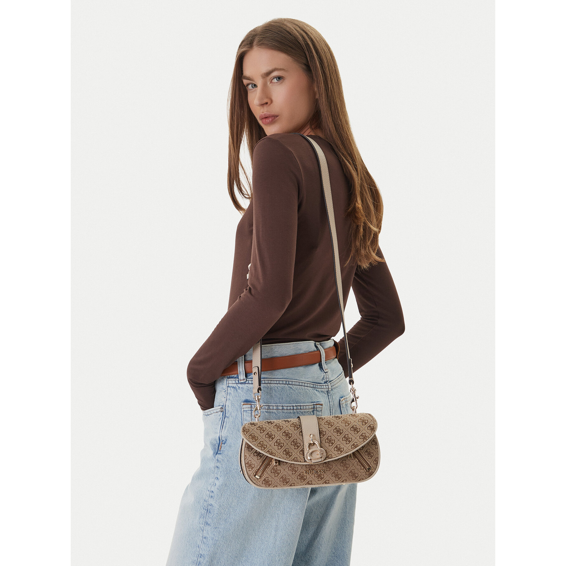 Guess Torebka Jessa HWJG83 62200 Beżowy