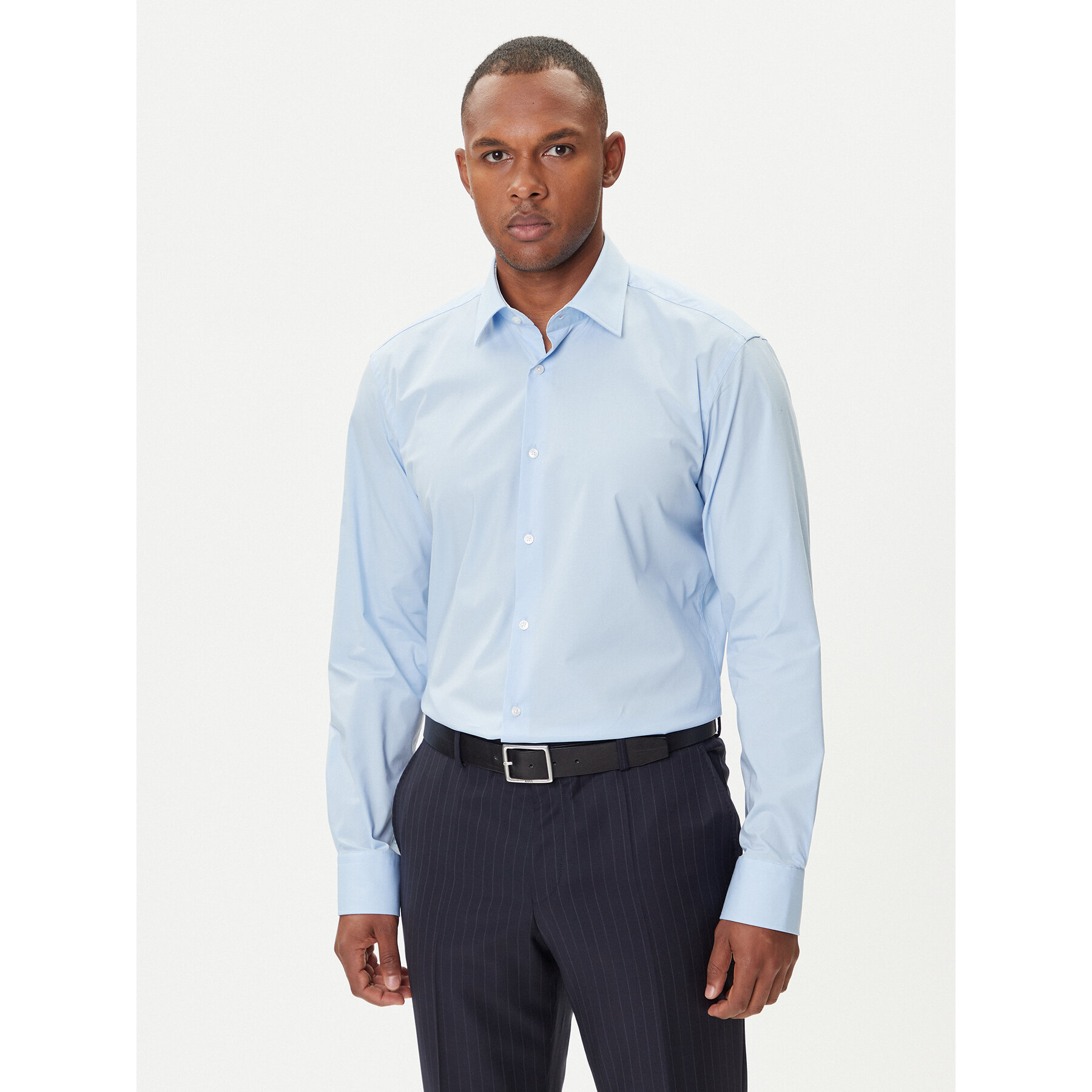 BOSS Koszula H-Joe 50545075 Błękitny Regular Fit