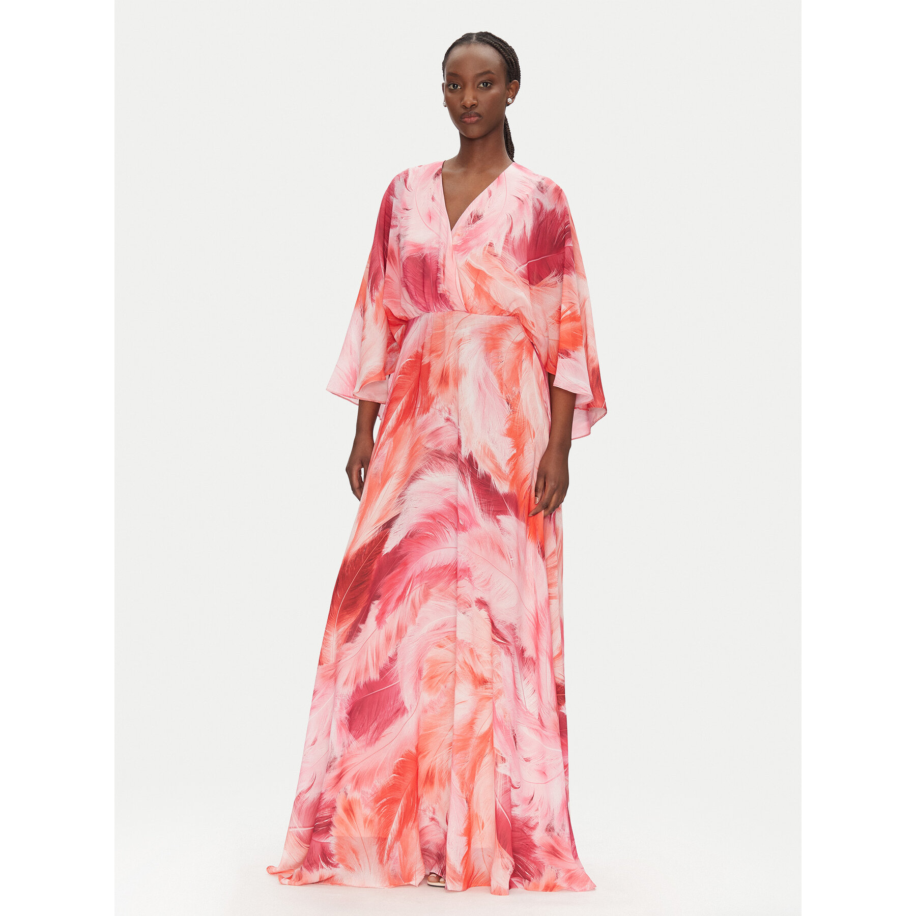 ACCESS FASHION Sukienka wieczorowa 53-3410-0025 Różowy Regular Fit