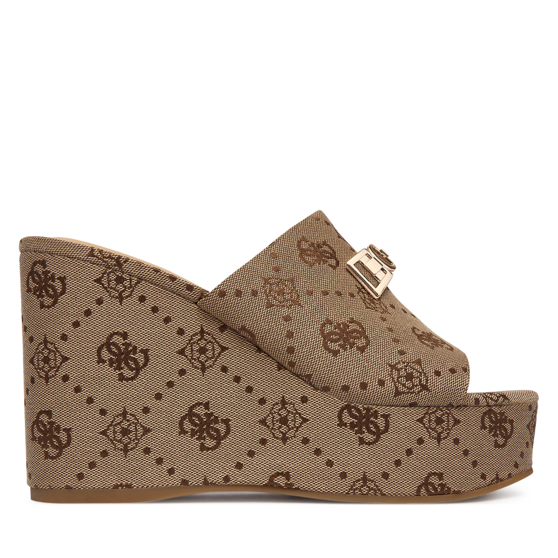 Guess Klapki FLJEVZ FAL04 Beżowy jasny