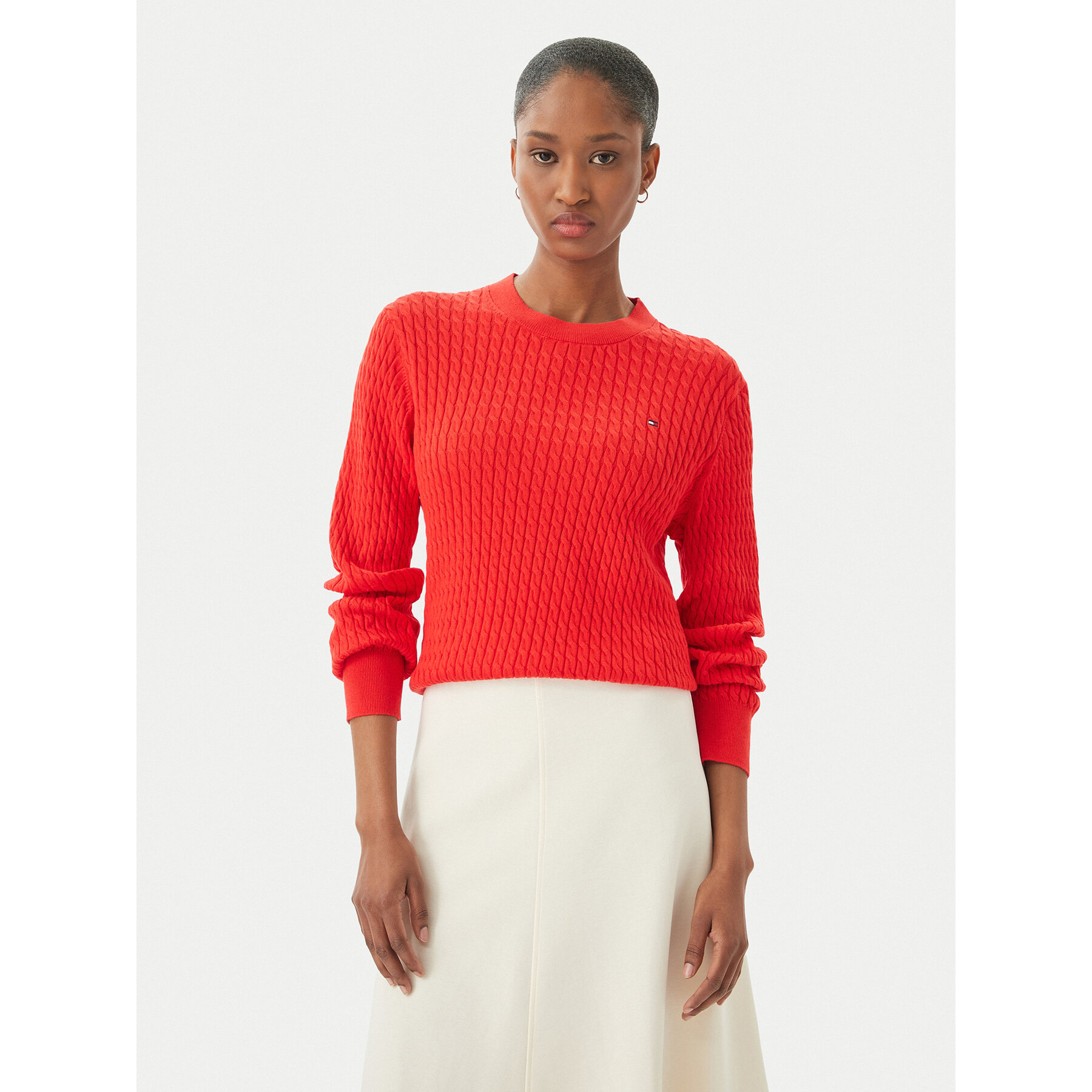 Tommy Hilfiger Sweter WW0WW44993 Czerwony Regular Fit