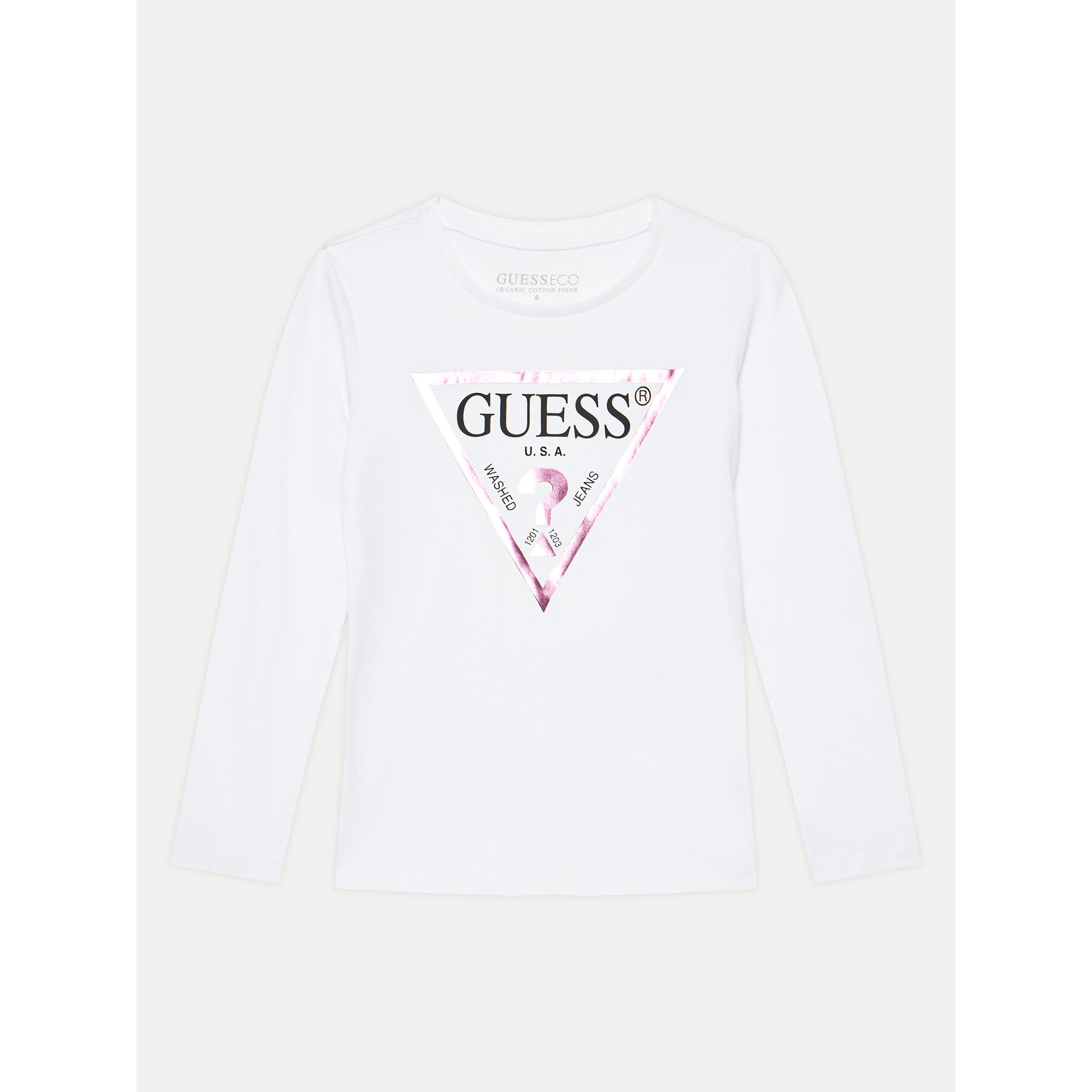 Guess Bluzka K84I18 K8HM0 Biały Regular Fit