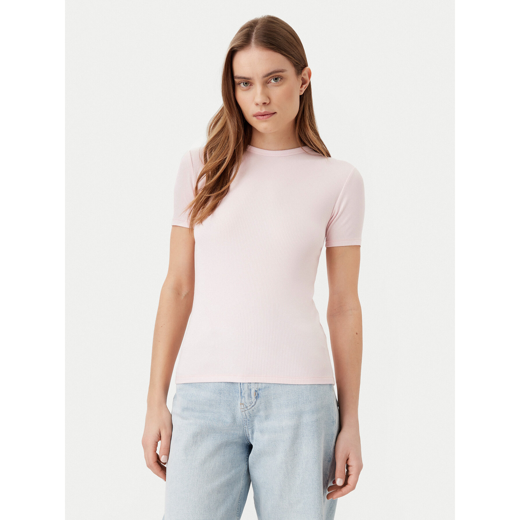 Calvin Klein Top K20K208247 Różowy Slim Fit