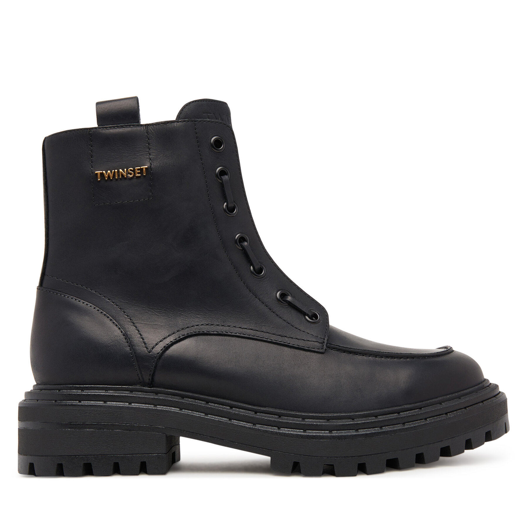 TWINSET Botki 252TCP184 Czarny